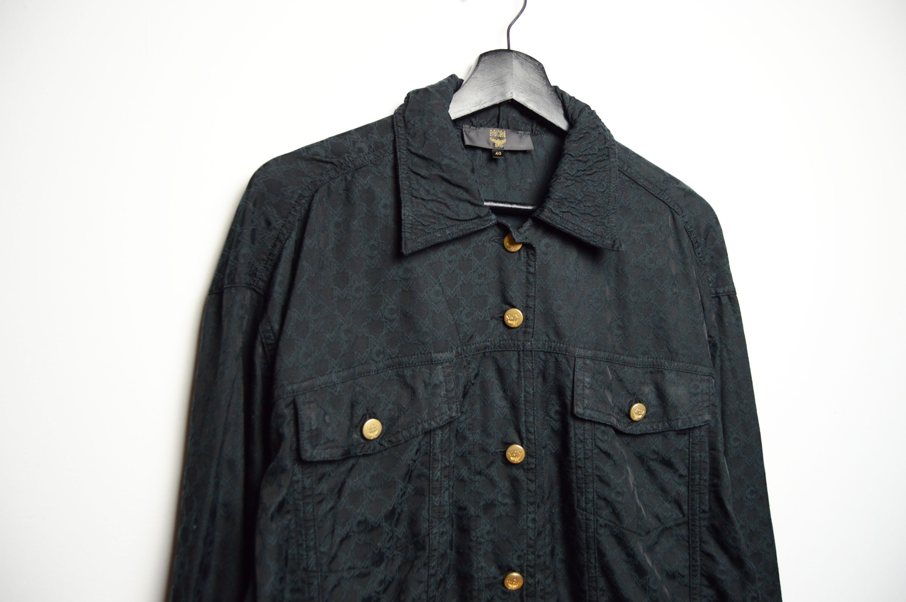MCM MCM y2k monogram biker moto jacket Size US M / EU 48-50 / 2 - 4 Thumbnail