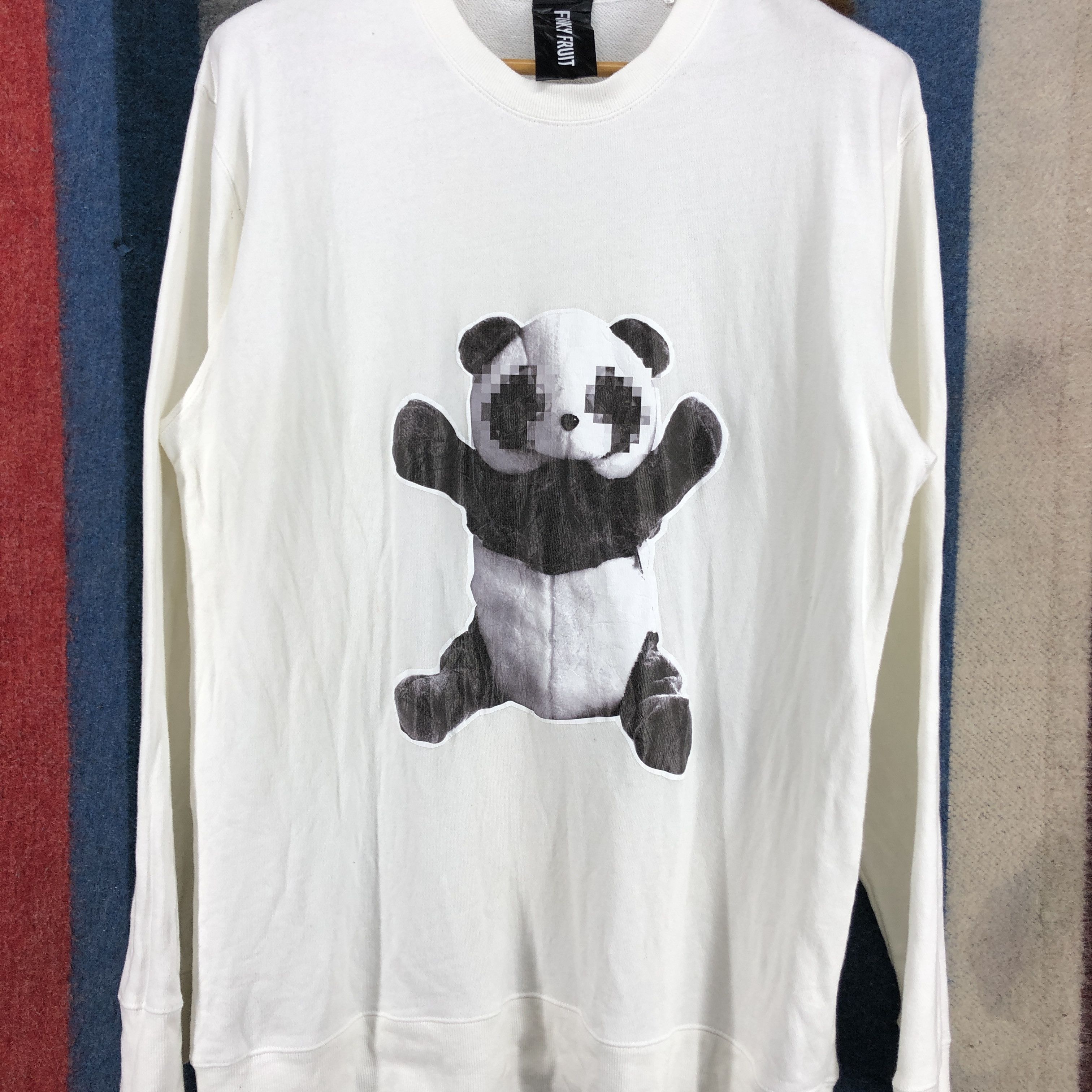 Japanese Brand Big Bear Panda by FUNKY FRUIT Crew Neck Sweatshirt #0394/Q Size US L / EU 52-54 / 3 - 2 Thumbnail