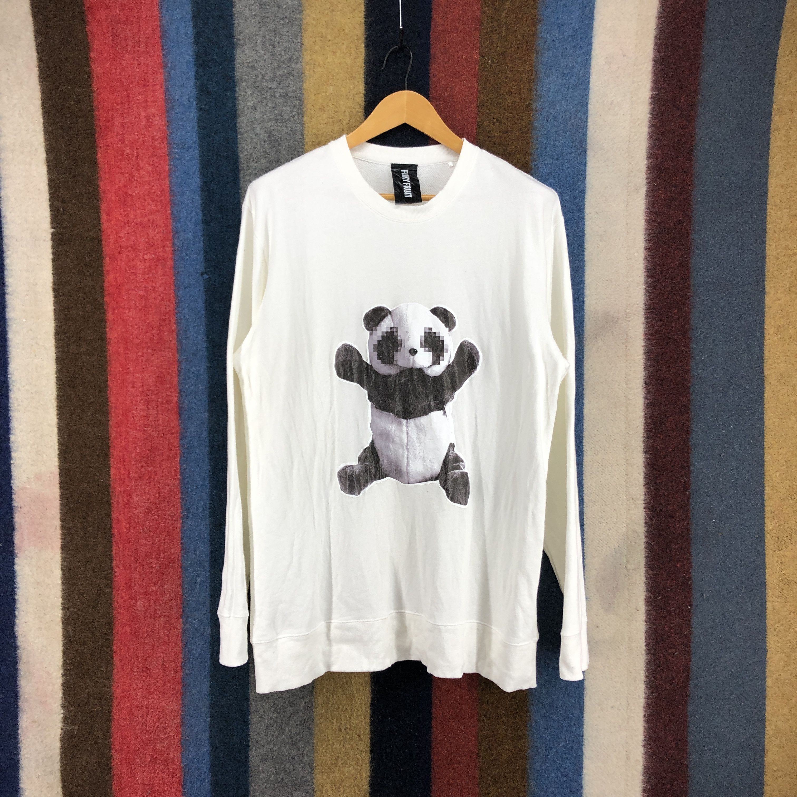 Japanese Brand Big Bear Panda by FUNKY FRUIT Crew Neck Sweatshirt #0394/Q Size US L / EU 52-54 / 3 - 1 Thumbnail