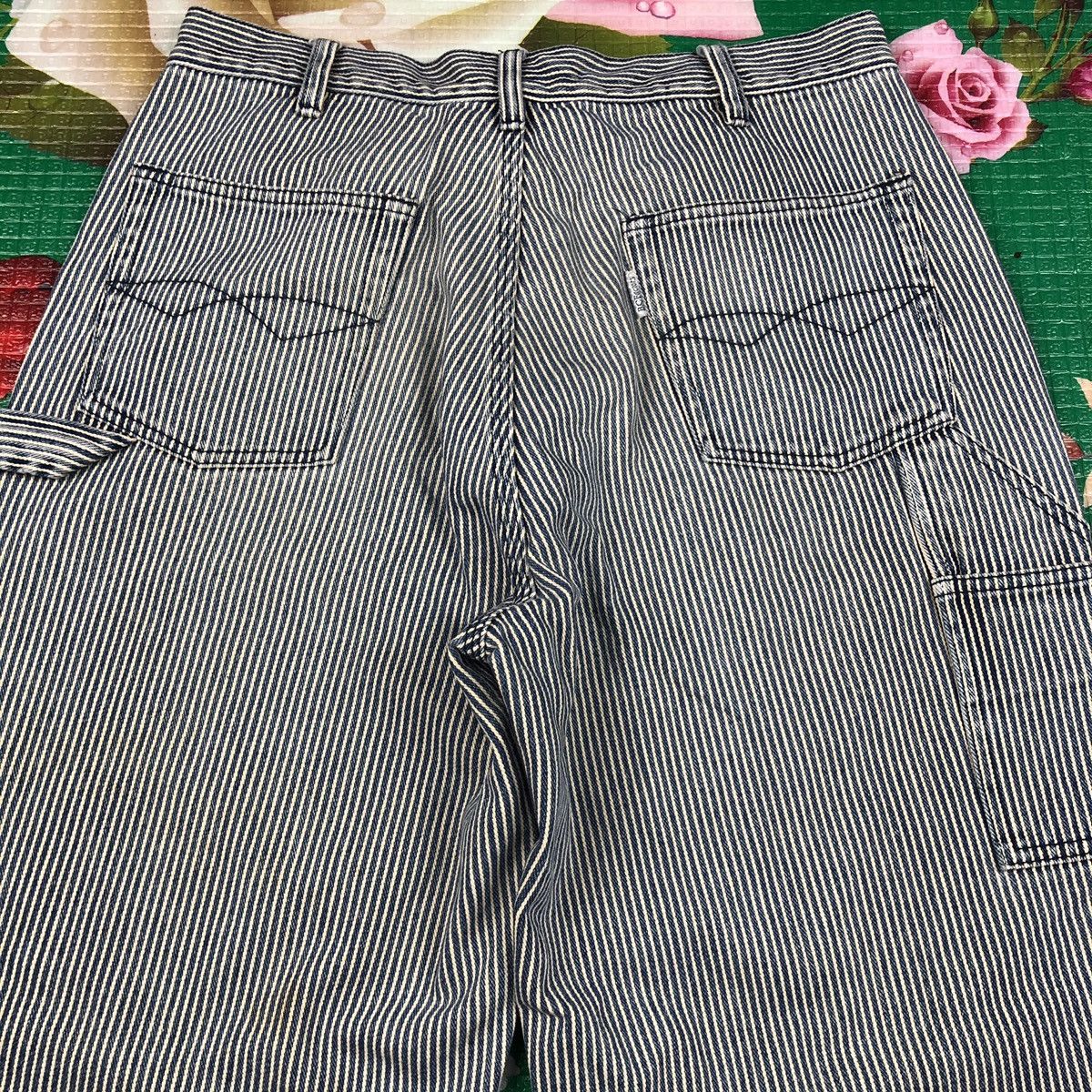 Japanese Brand × Vintage Vintage carpenter hickory stripe blue white BC factory pant Size US 30 / EU 46 - 5 Thumbnail