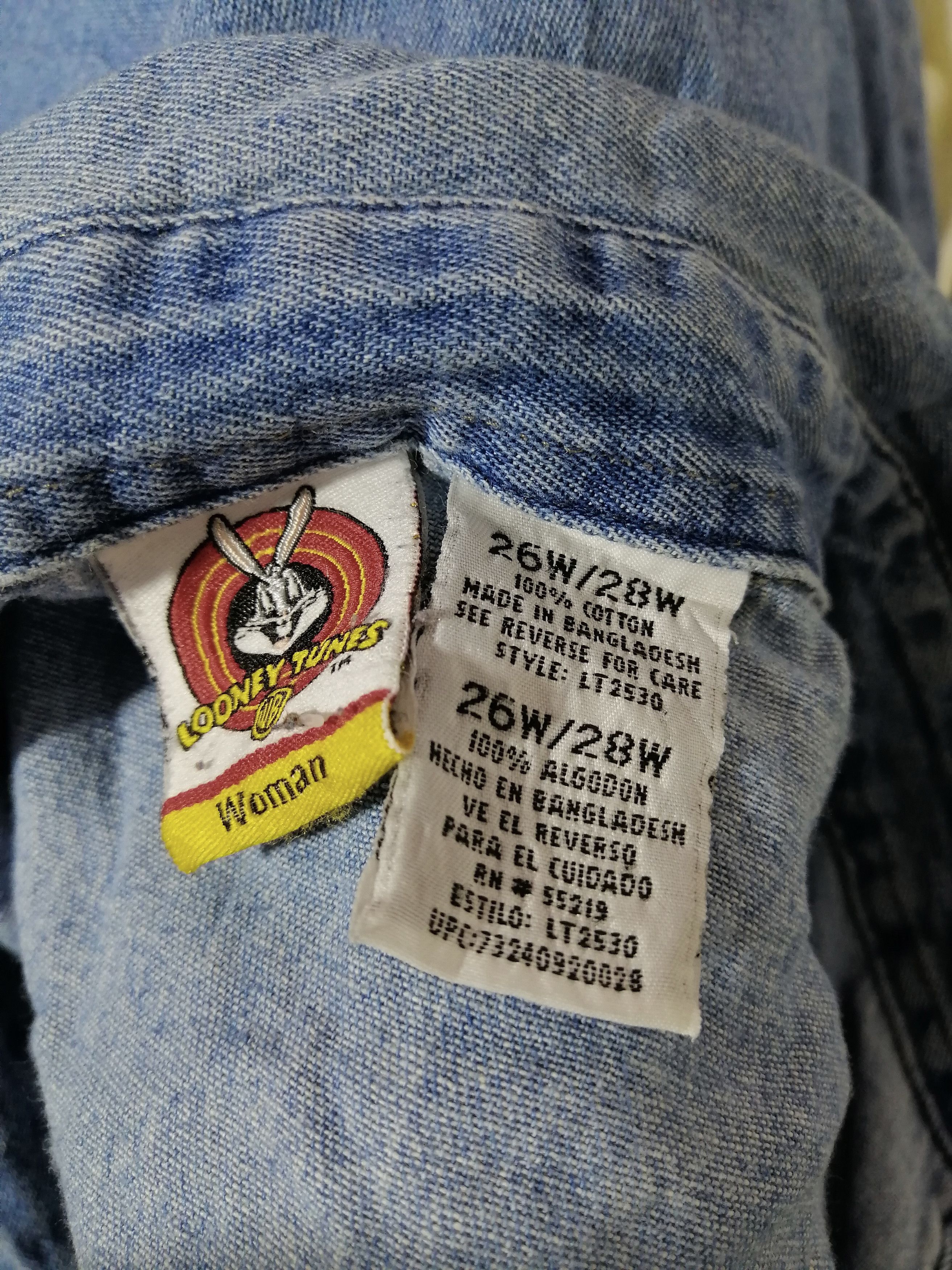 Cartoon Network × Warner Bros Looney Tune Embroided Sleeveless Denim Size XXL / US 16-18 / IT 52-54 - 5 Thumbnail