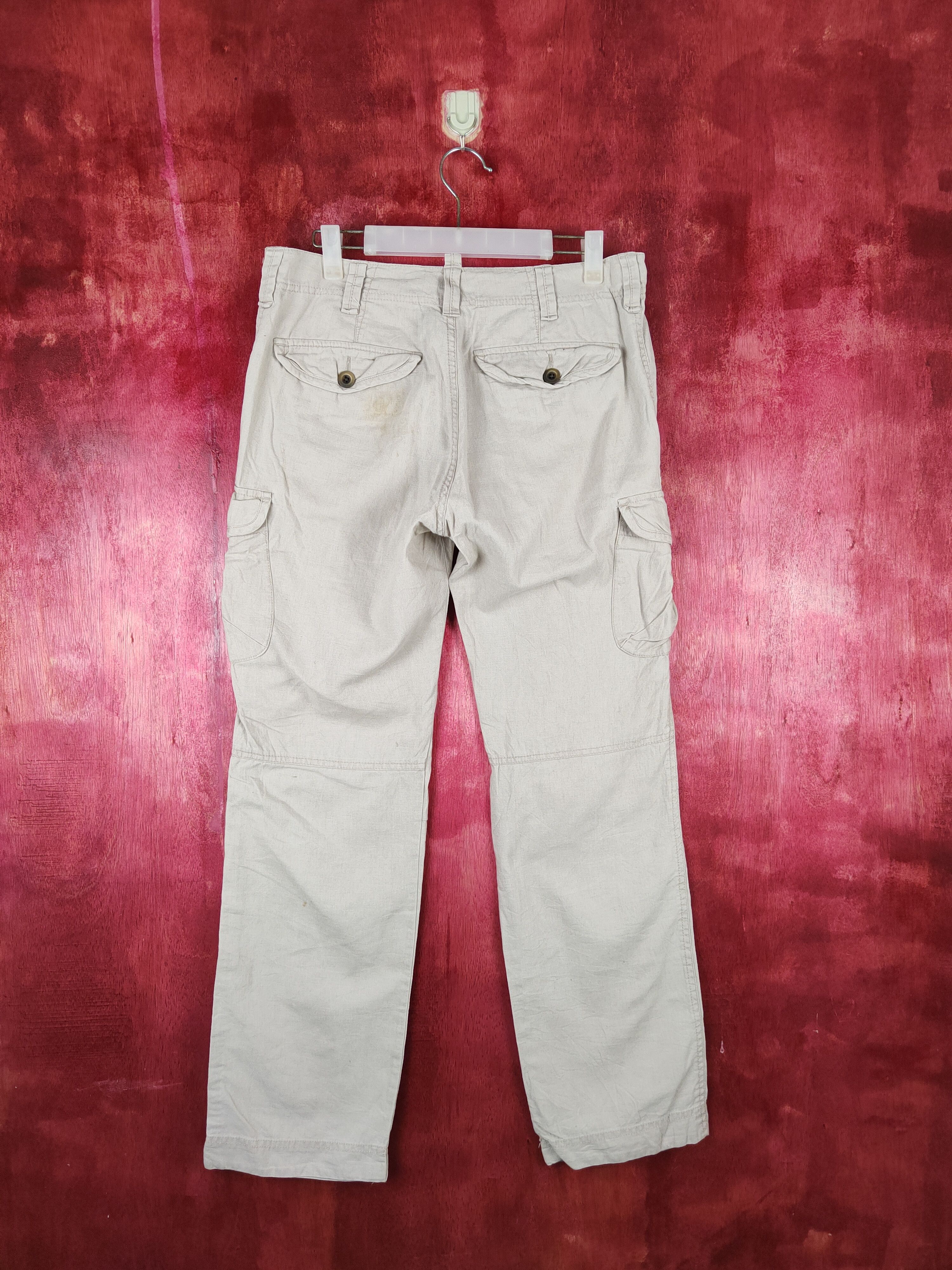 Japanese Brand × Vintage Uniqlo Brown Multi Pocket Tactical Cargo Pants #246B Size US 31 - 7 Thumbnail