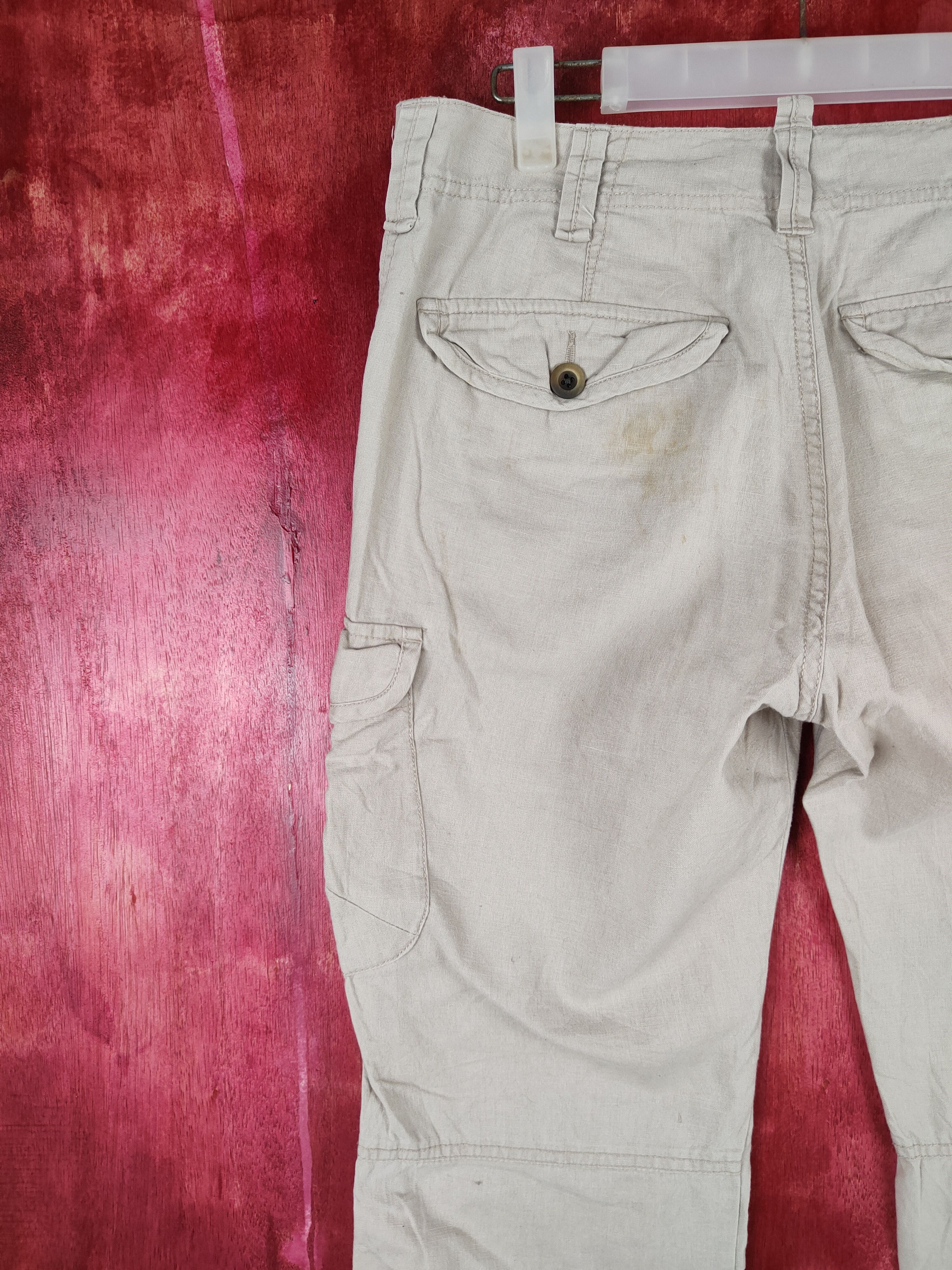 Japanese Brand × Vintage Uniqlo Brown Multi Pocket Tactical Cargo Pants #246B Size US 31 - 8 Thumbnail