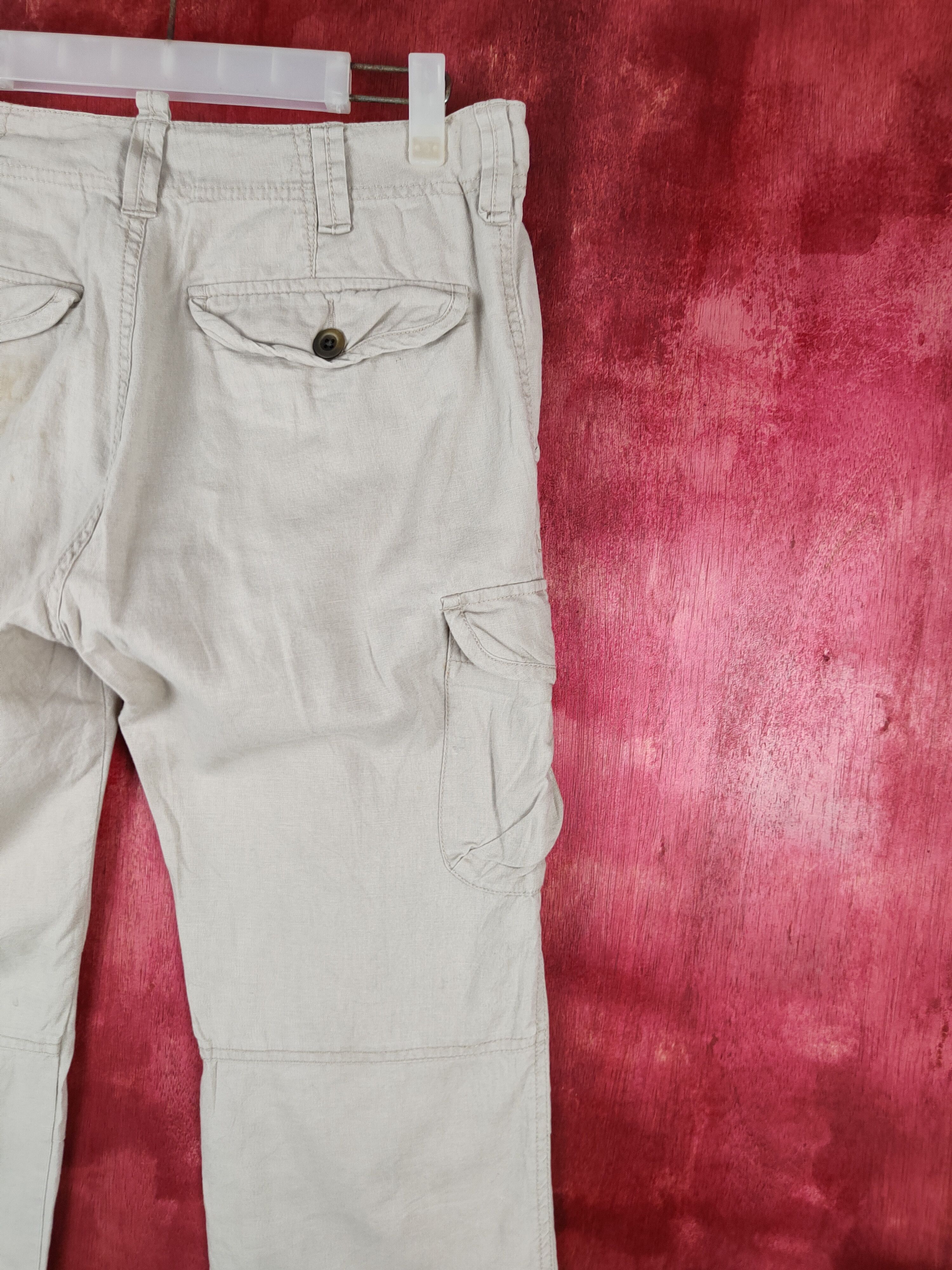 Japanese Brand × Vintage Uniqlo Brown Multi Pocket Tactical Cargo Pants #246B Size US 31 - 10 Thumbnail