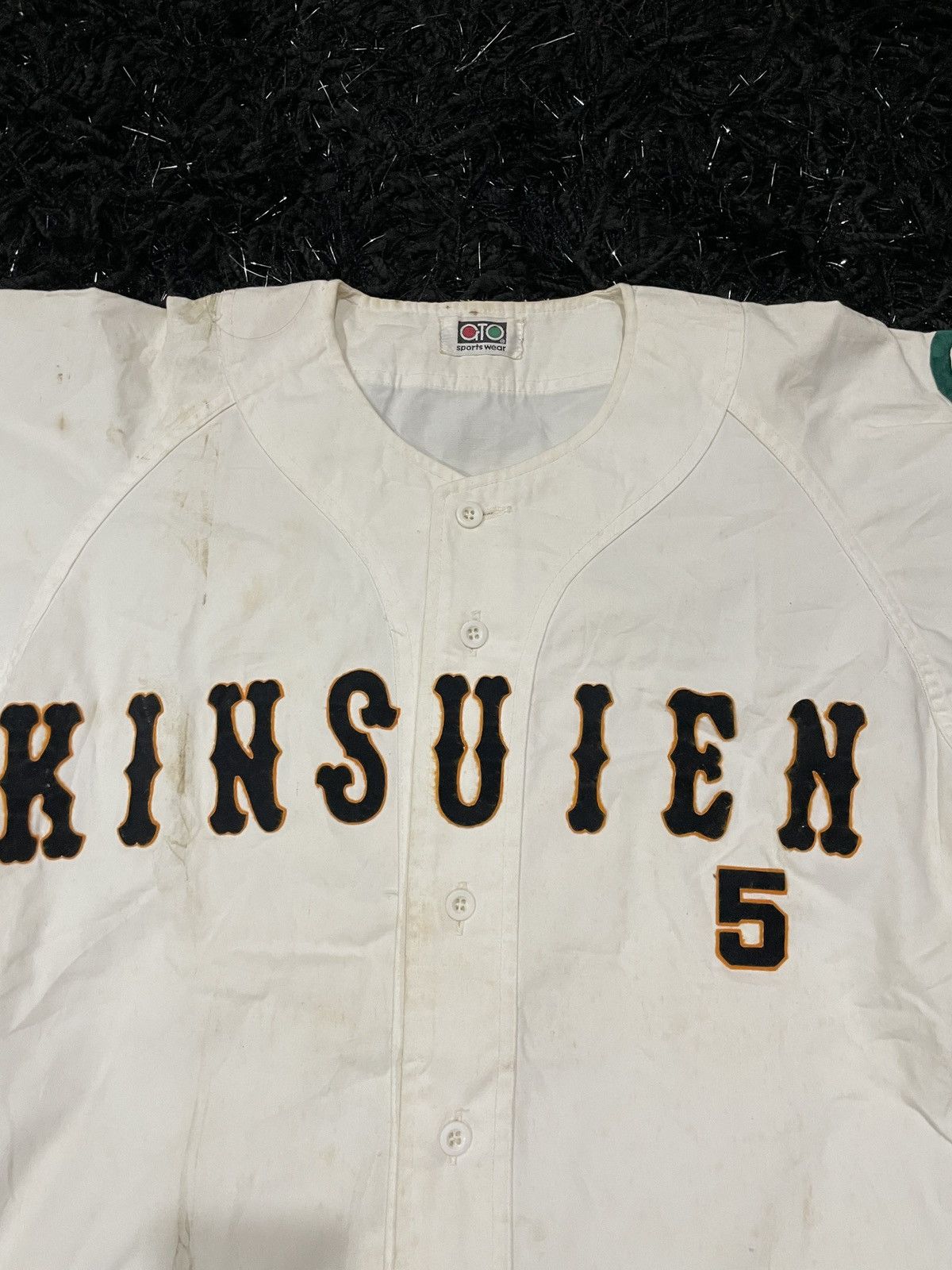 Japanese Brand Mega Rare Vintage Japan Baseball Jersey by GTO Sports wear Size US L / EU 52-54 / 3 - 3 Thumbnail