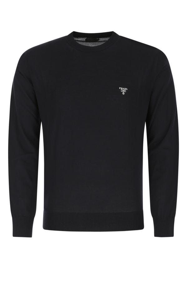 Prada Midnight Blue Wool Sweater Size US M / EU 48-50 / 2 - 3 Thumbnail