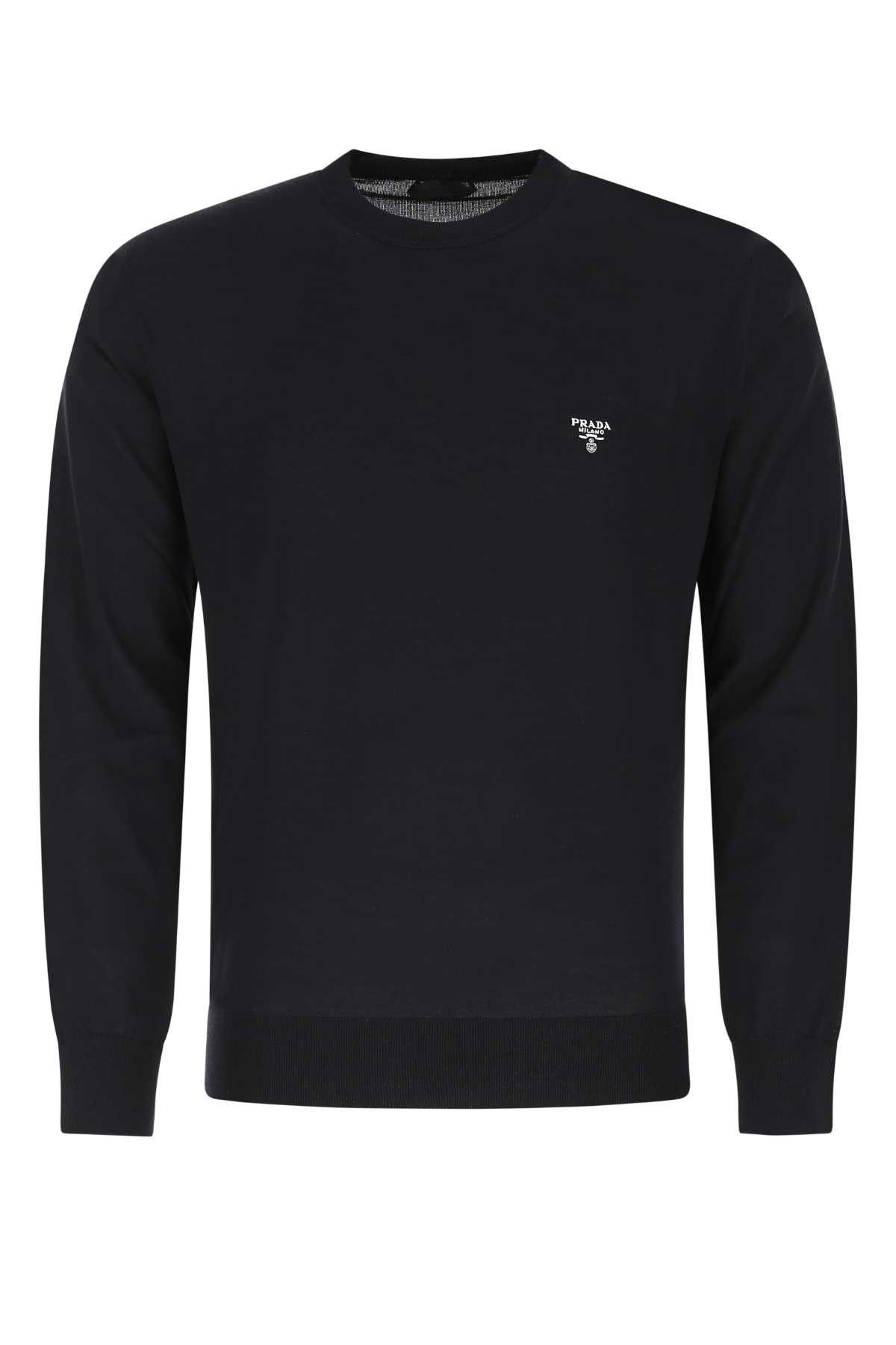 Prada Midnight Blue Wool Sweater Size US M / EU 48-50 / 2 - 1 Thumbnail