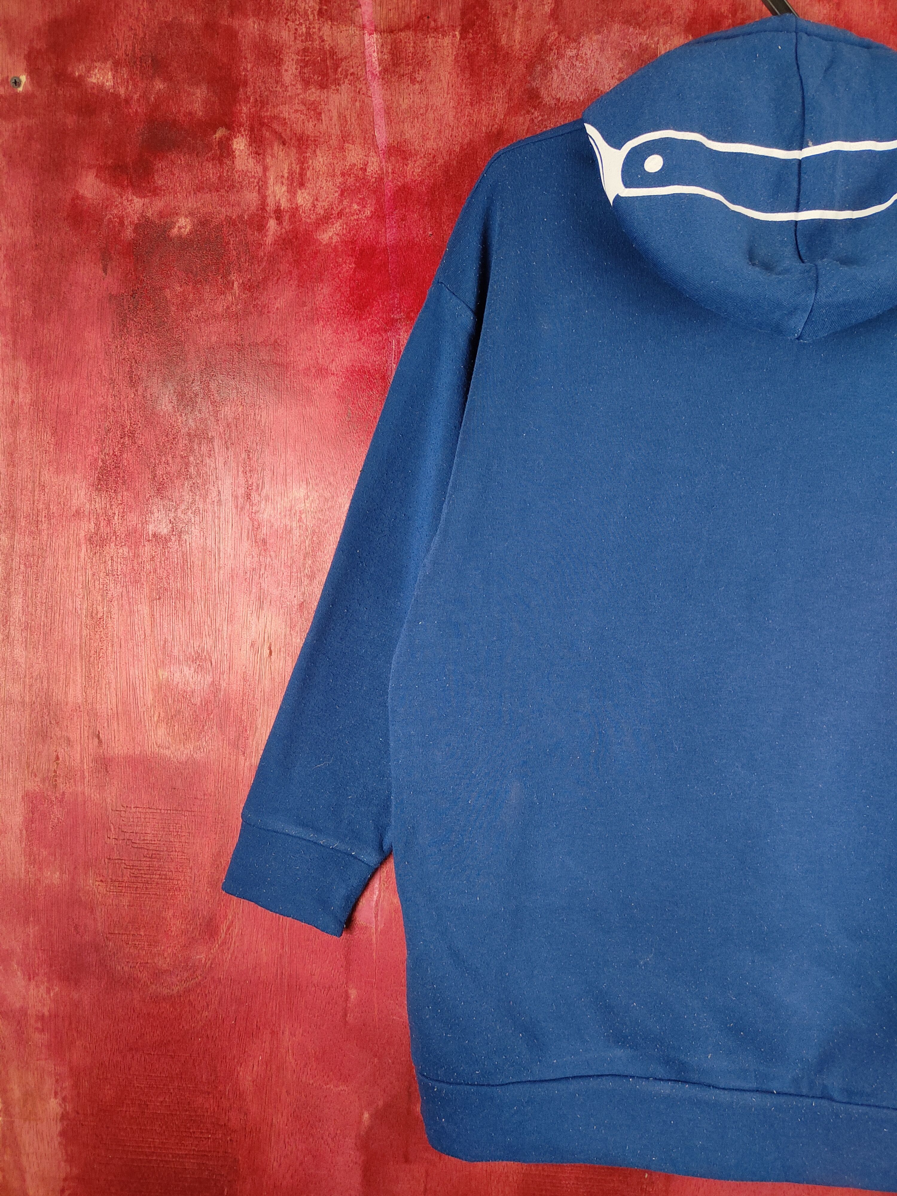 Japanese Brand Music Dance vintage Blue Hoodie Sweatshirt #269B Size US L / EU 52-54 / 3 - 10 Thumbnail