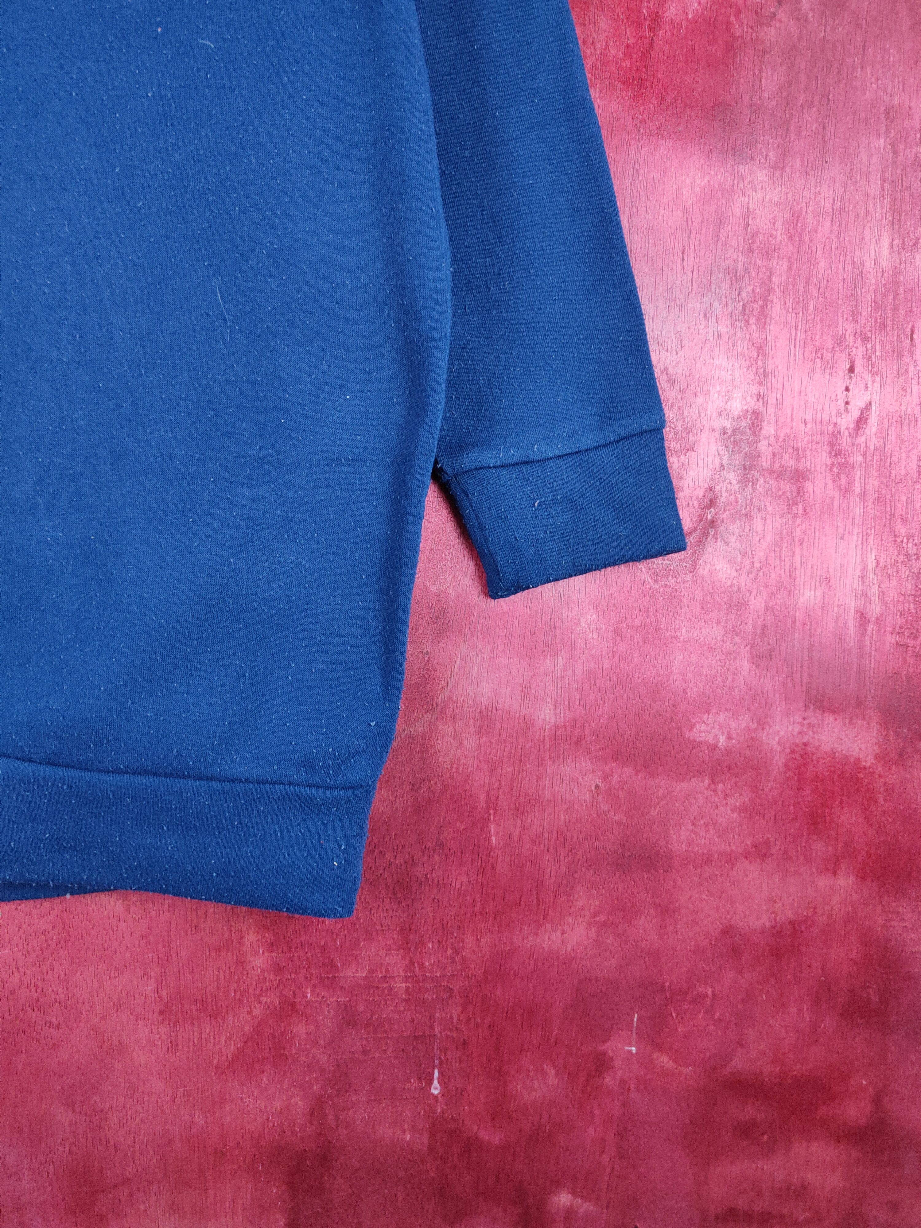 Japanese Brand Music Dance vintage Blue Hoodie Sweatshirt #269B Size US L / EU 52-54 / 3 - 7 Thumbnail