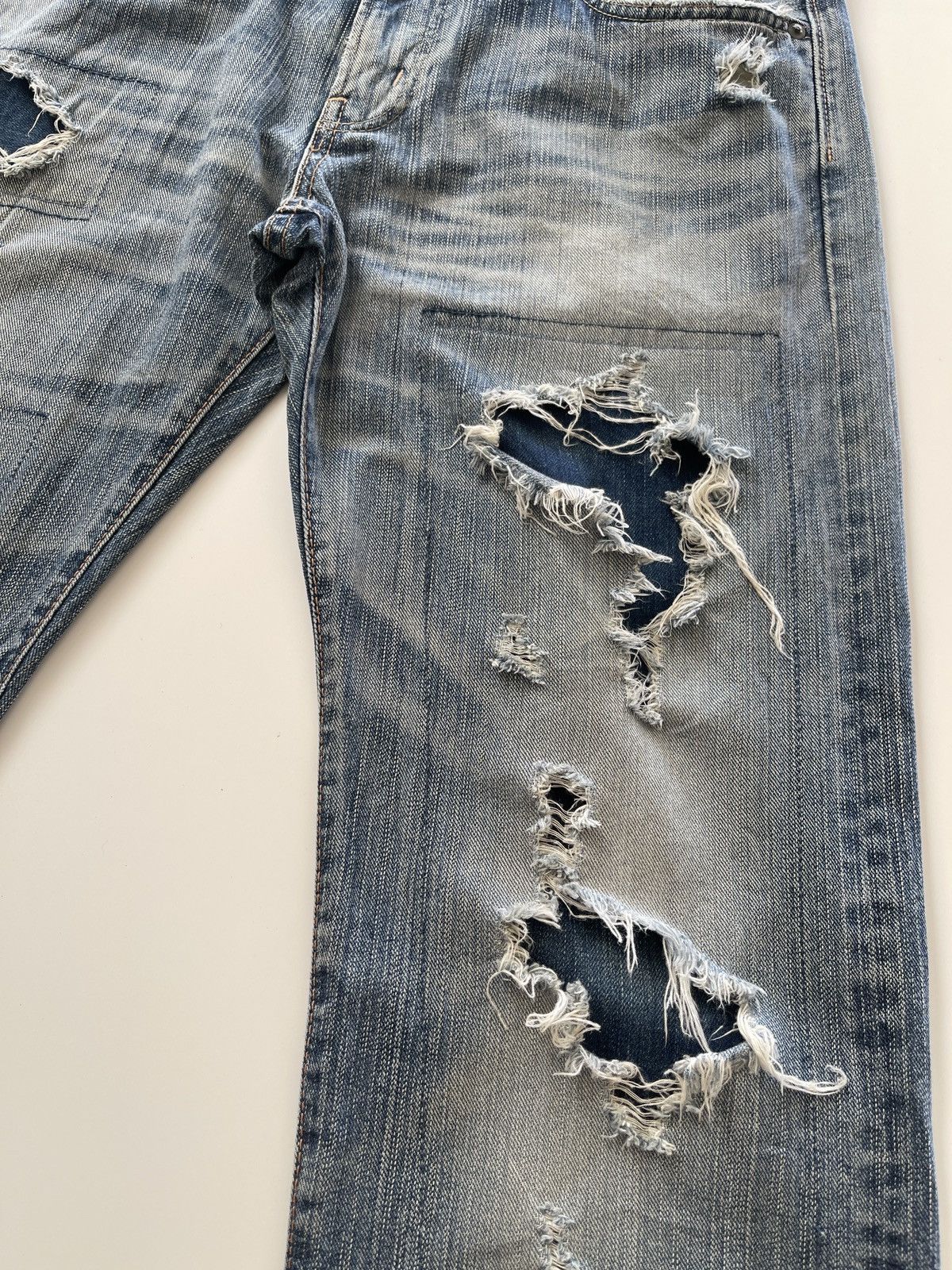 Edwin Edwin Sashiko Distressed Design Rusty Denim Size US 34 / EU 50 - 4 Thumbnail