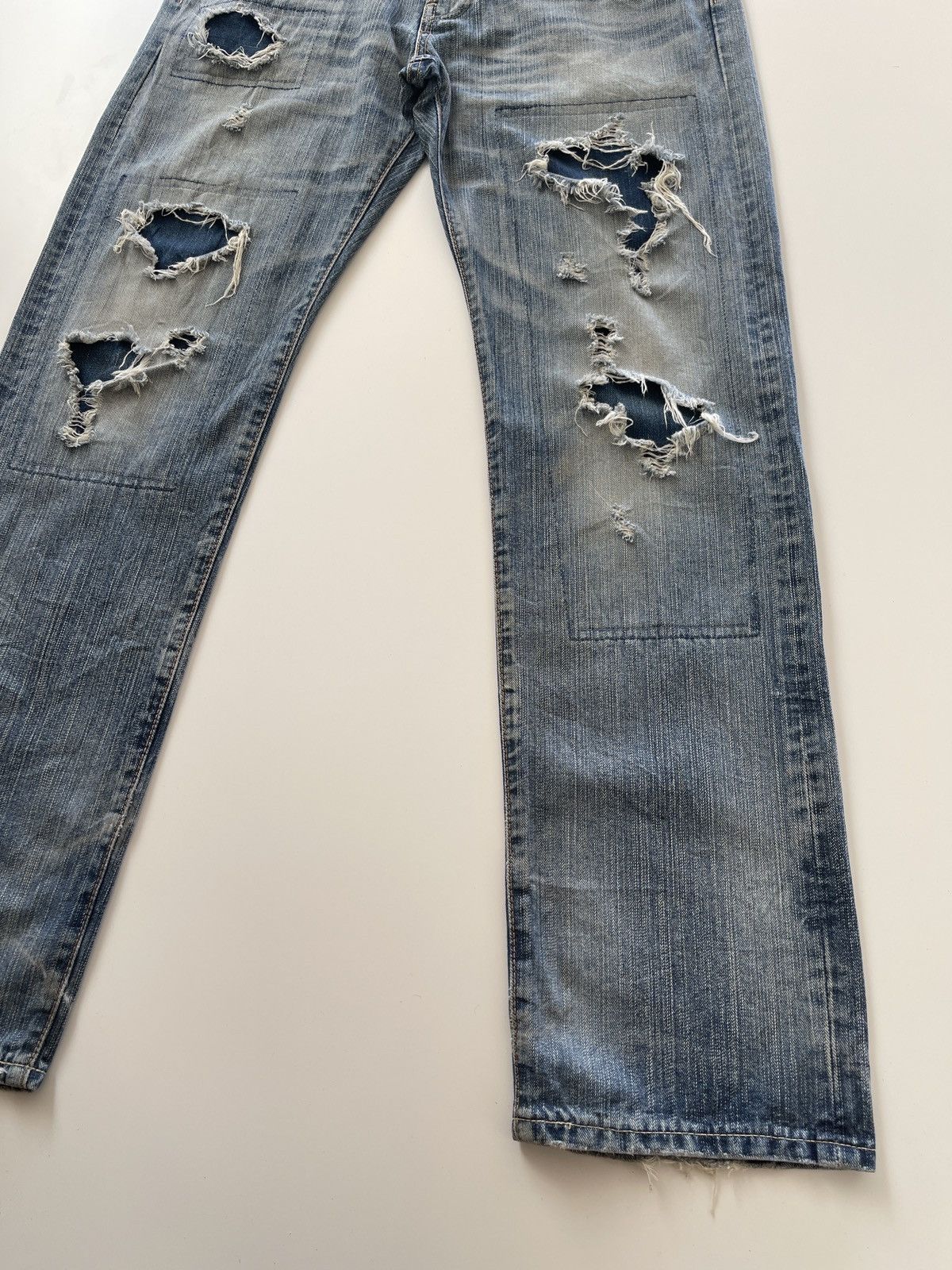 Edwin Edwin Sashiko Distressed Design Rusty Denim Size US 34 / EU 50 - 9 Thumbnail