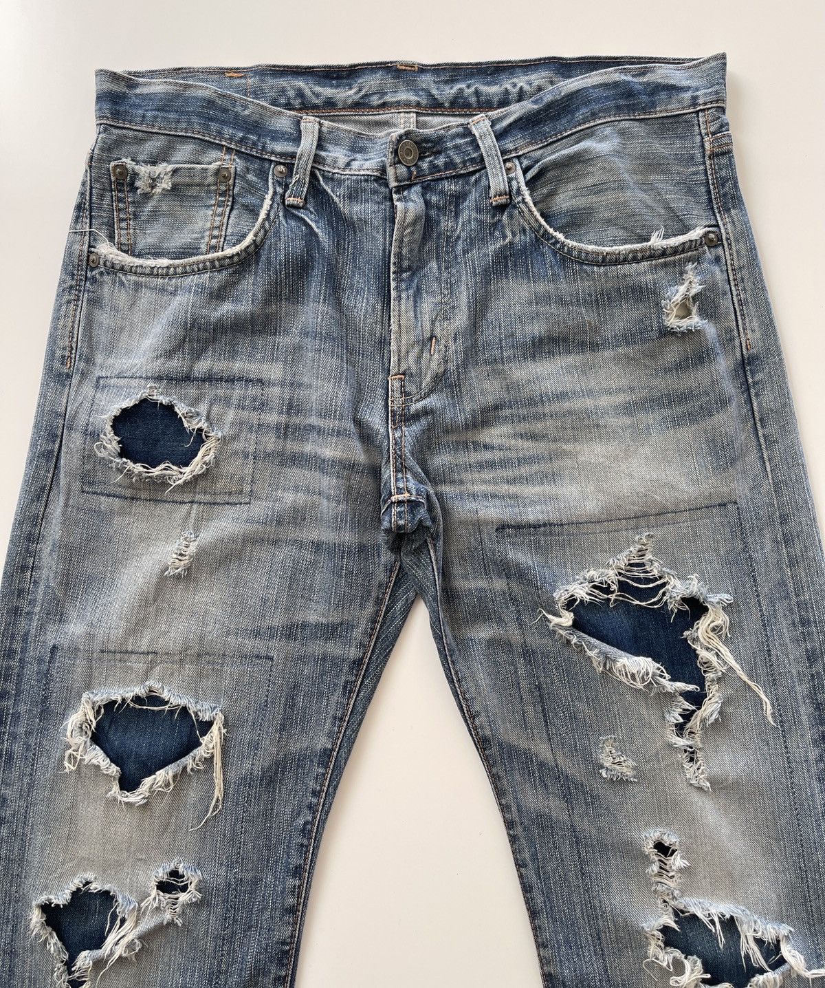 Edwin Edwin Sashiko Distressed Design Rusty Denim Size US 34 / EU 50 - 10 Thumbnail