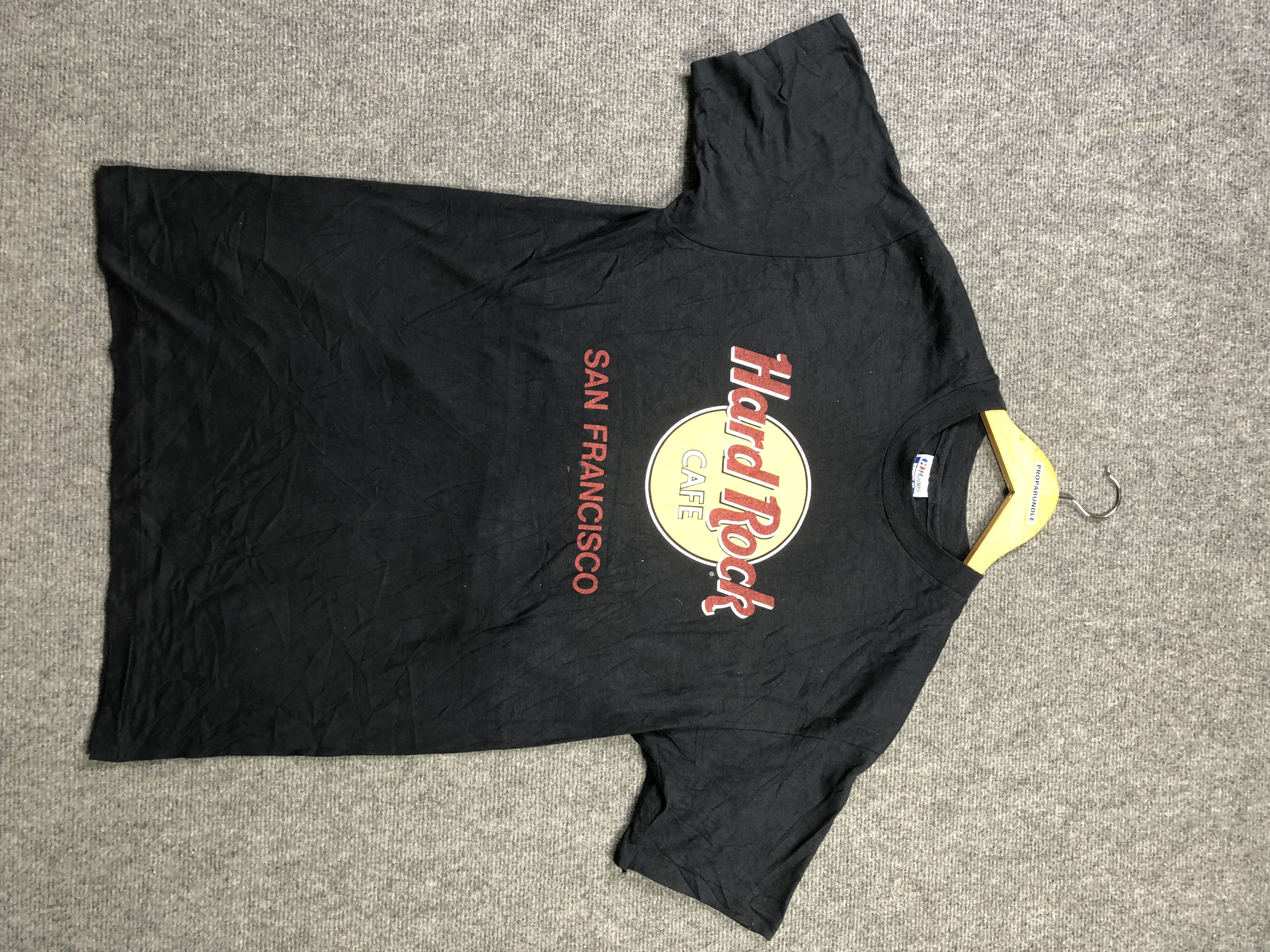 image of Hanes x Hard Rock Cafe Vintage Hard Rock Cafe San Francisco in Black, Men's (Size Large)