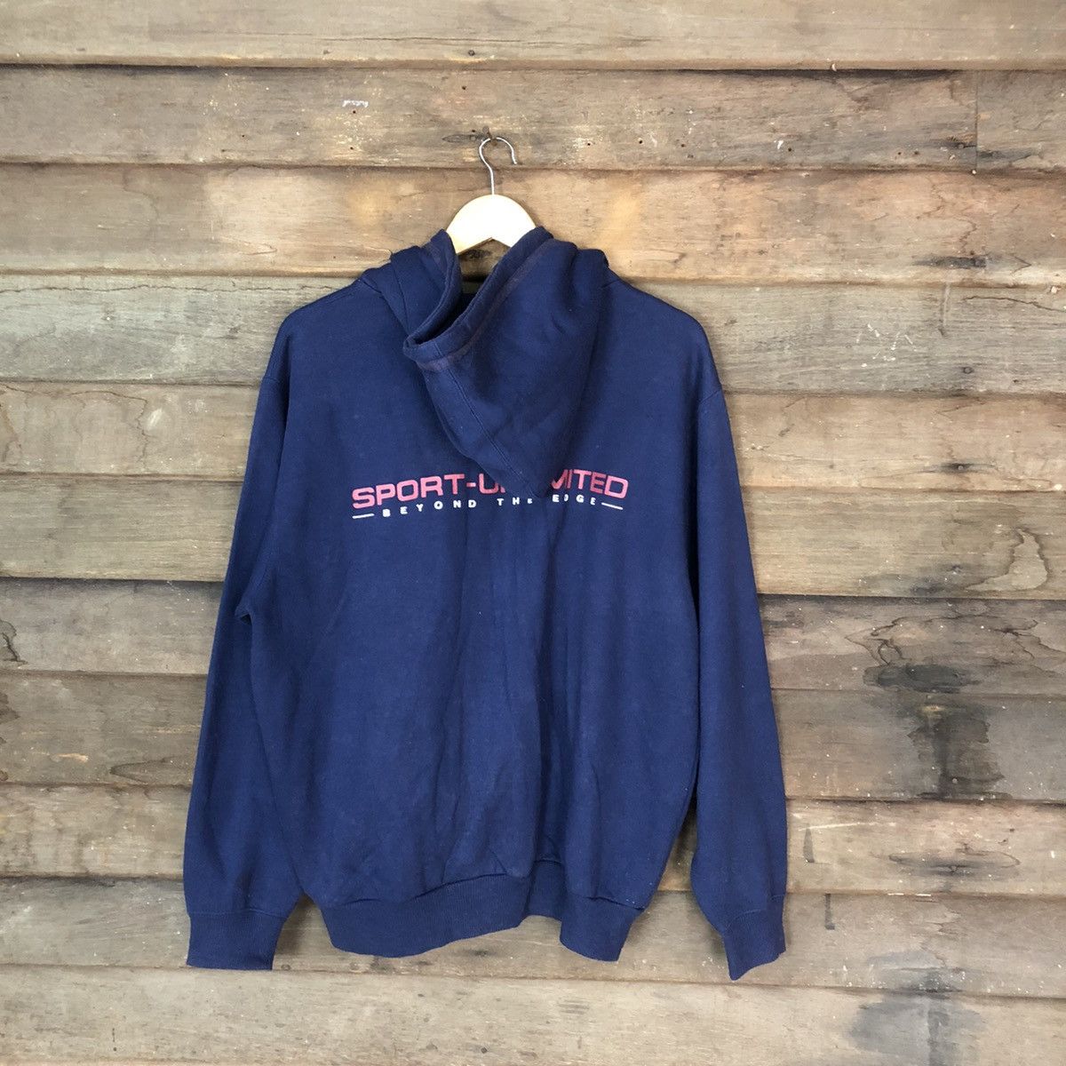 Japanese Brand Sport Unlimited Blue Hoodie #348B Size US L / EU 52-54 / 3 - 11 Thumbnail