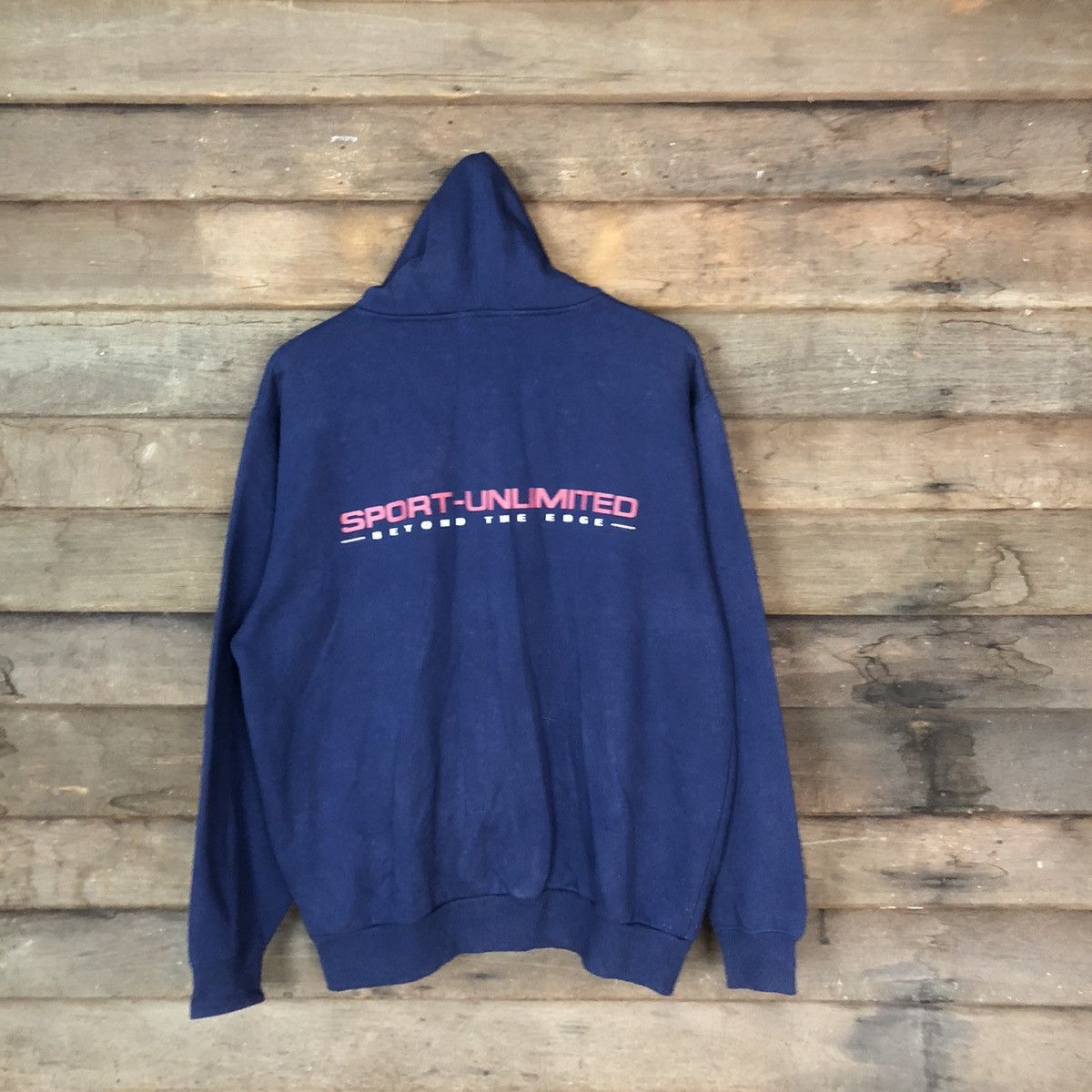 Japanese Brand Sport Unlimited Blue Hoodie #348B Size US L / EU 52-54 / 3 - 10 Thumbnail