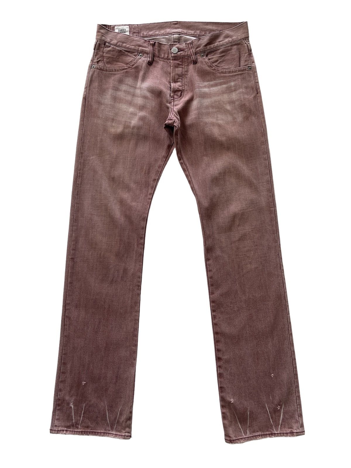 Japanese Brand Takeo Kikuchi Rusty Denim Pants Size US 31 - 1 Thumbnail