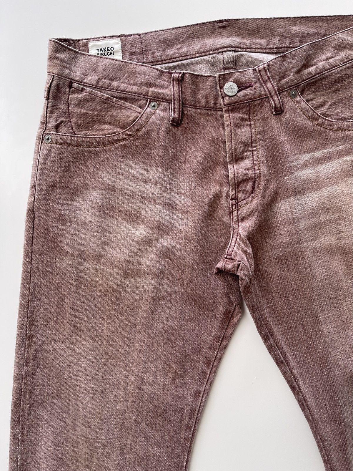 Japanese Brand Takeo Kikuchi Rusty Denim Pants Size US 31 - 8 Thumbnail