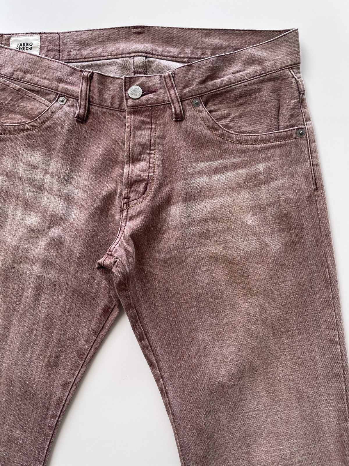 Japanese Brand Takeo Kikuchi Rusty Denim Pants Size US 31 - 9 Thumbnail