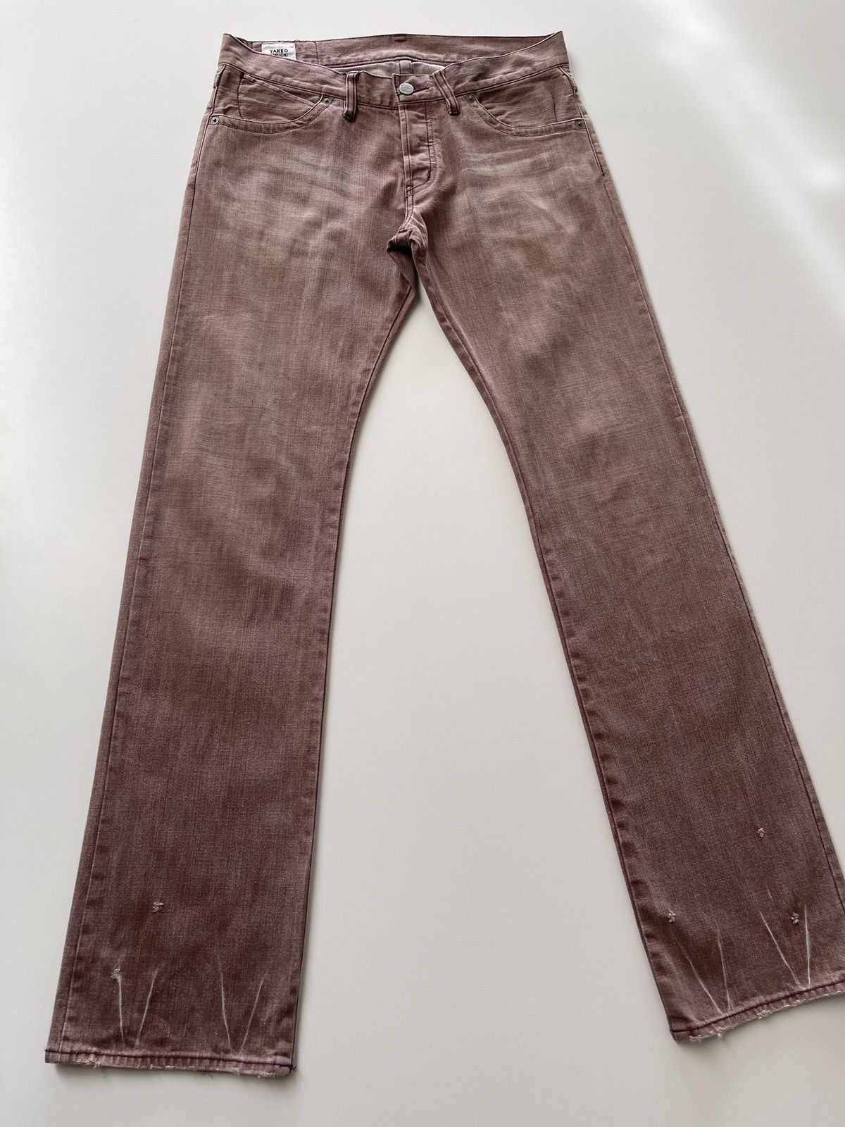 Japanese Brand Takeo Kikuchi Rusty Denim Pants Size US 31 - 6 Thumbnail