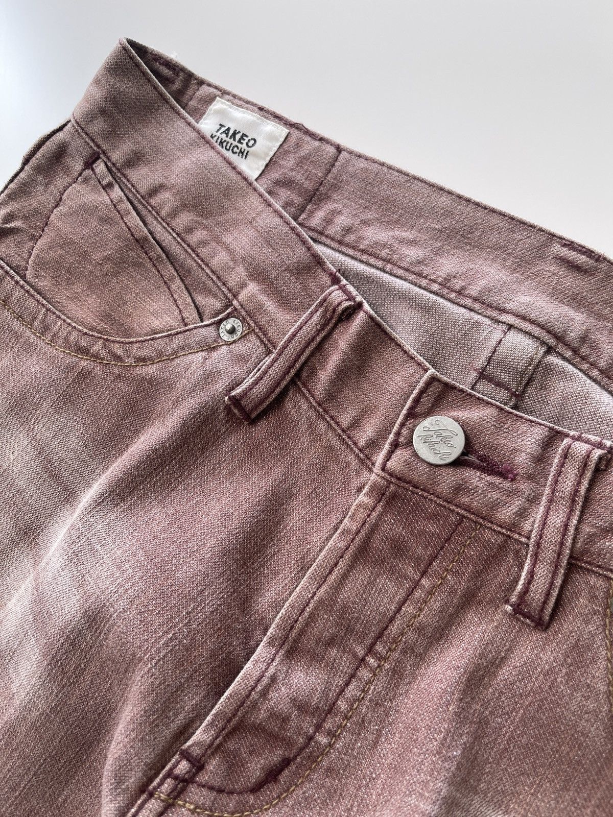 Japanese Brand Takeo Kikuchi Rusty Denim Pants Size US 31 - 14 Thumbnail