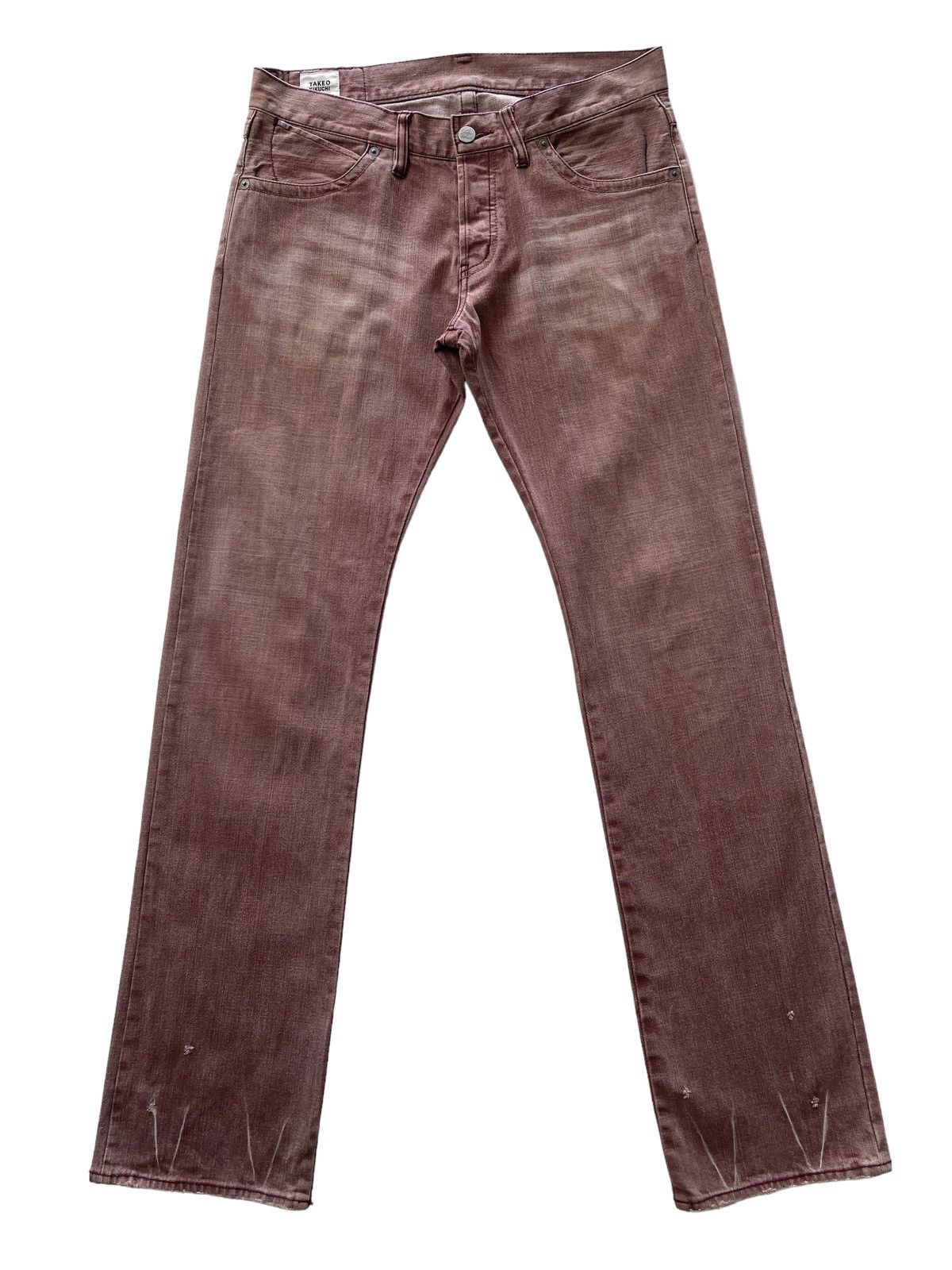 Japanese Brand Takeo Kikuchi Rusty Denim Pants Size US 31 - 2 Thumbnail