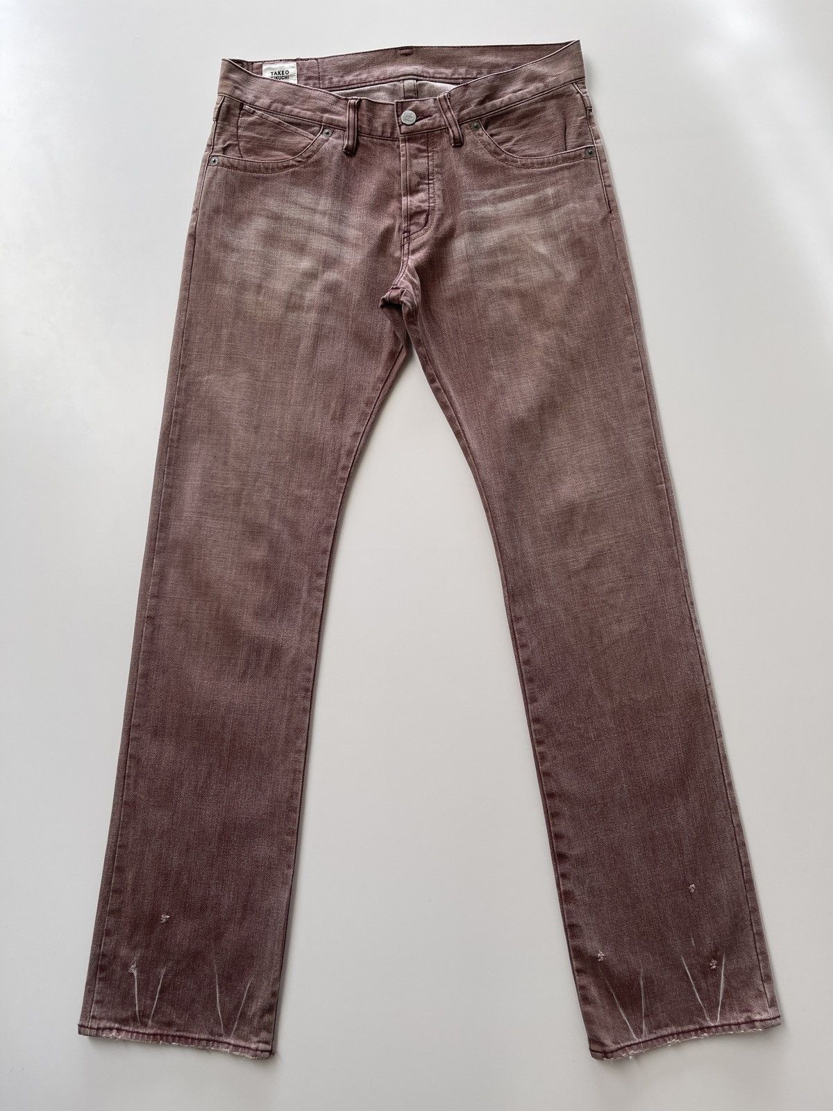 Japanese Brand Takeo Kikuchi Rusty Denim Pants Size US 31 - 11 Thumbnail