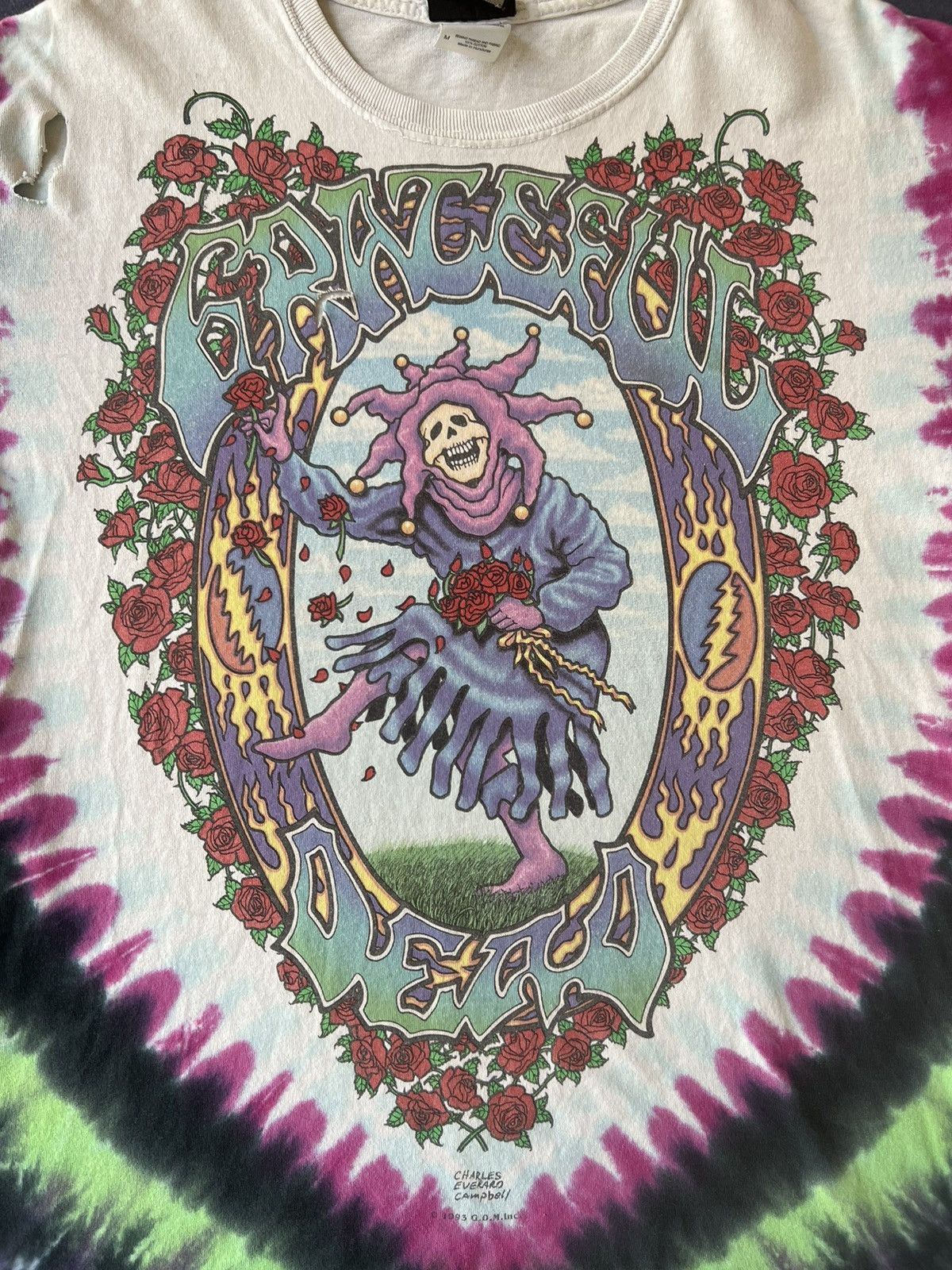 Band Tees 1993 Vintage Liquid Blue x Grateful Dead Tie Dye Size US M / EU 48-50 / 2 - 2 Thumbnail