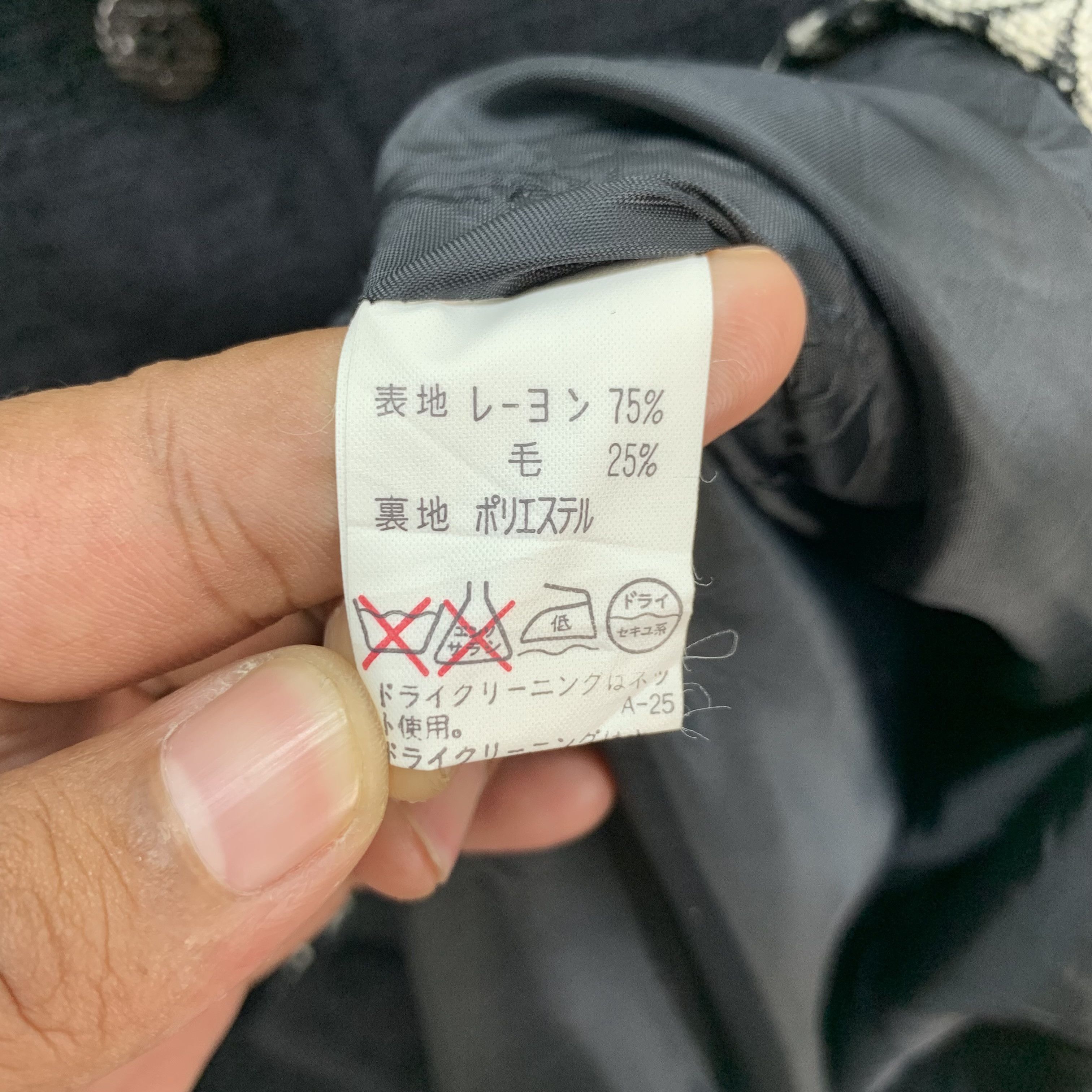 Japanese Brand Givy Made in Japan Mandarin Jacket #3769-131 Size M / US 6-8 / IT 42-44 - 6 Thumbnail
