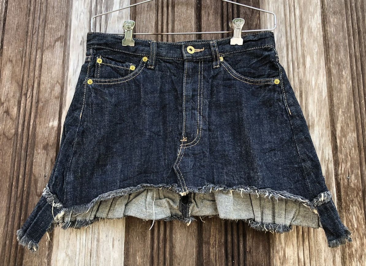 Japanese Brand Super Lovers Denim skirt Size 29" - 3 Thumbnail