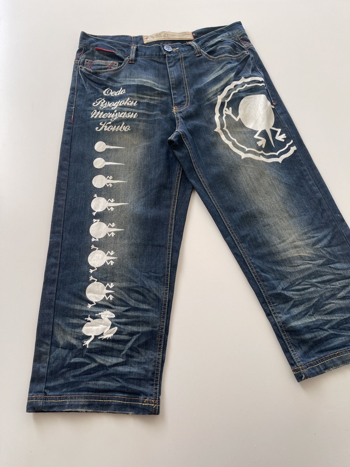 Japanese Brand Sanmaruichi Harajuku Short Denim Pants Size US 32 / EU 48 - 4 Thumbnail