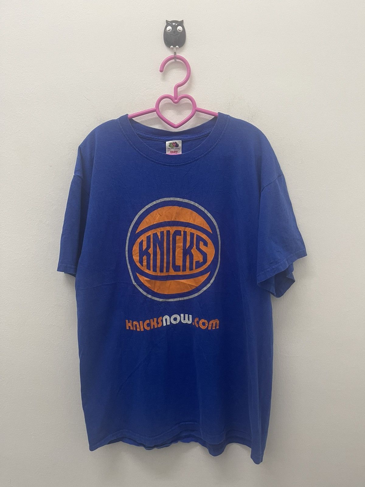 image of Vintage New York Knicks X Kia Nba Promo Tee in Blue, Men's (Size Large)