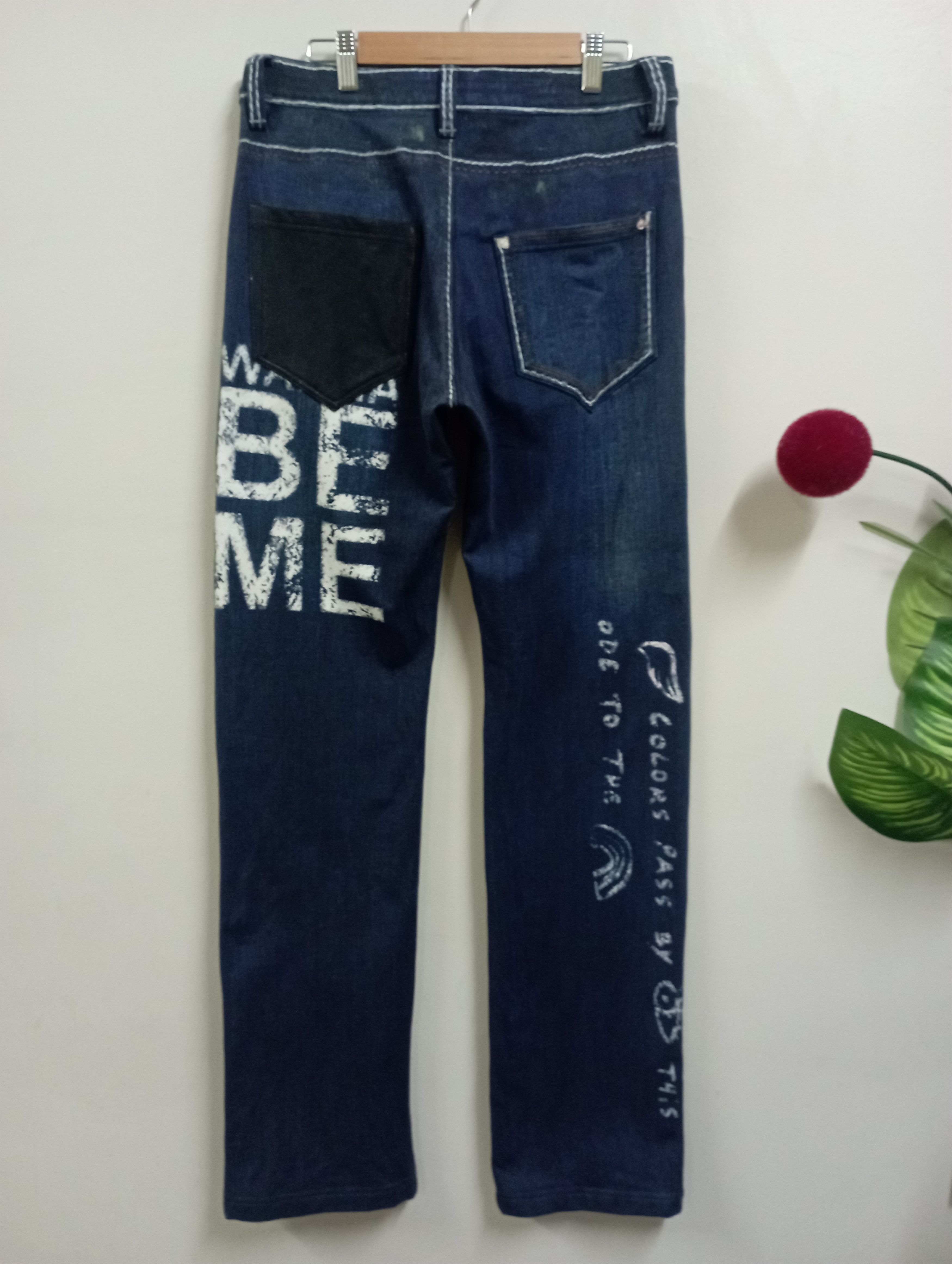 Jean Charles De Castelbajac Made In Japan Stretchy Jean Charles De Castelbajac Size US 31 - 2 Thumbnail