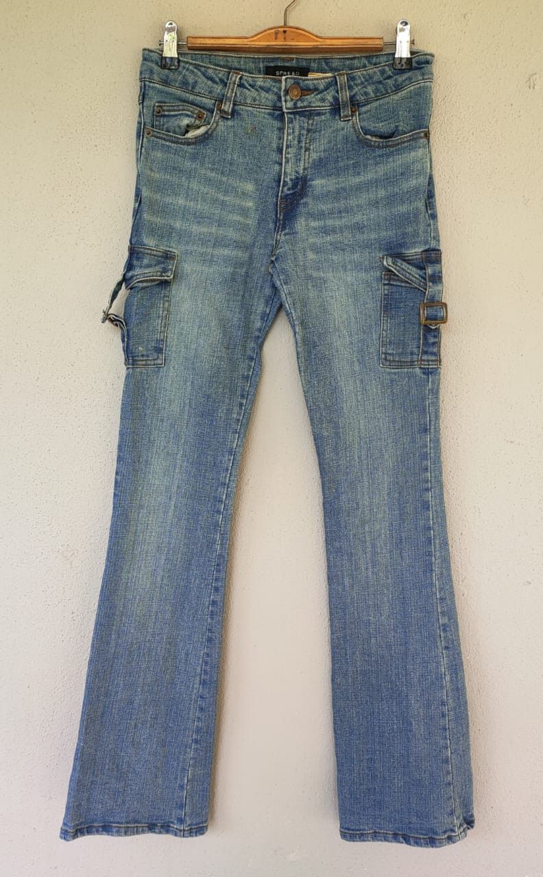 Beauty Beast Spread Japanese Flare Ladies Denim Size 27" / US 4 / IT 40 - 1 Thumbnail