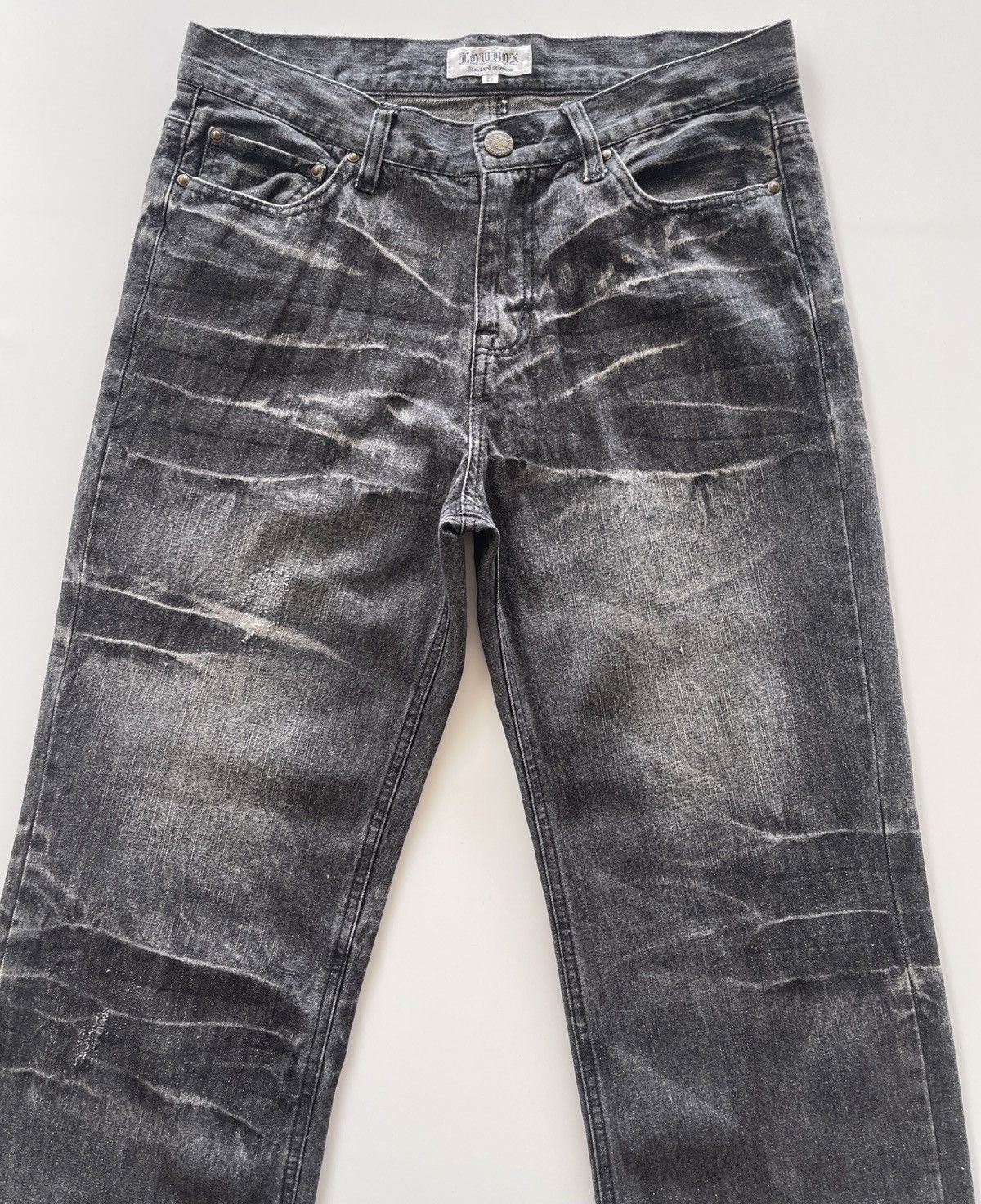 Japanese Brand Japanese Lowbox Rusty Black Denim Pants Size US 32 / EU 48 - 6 Thumbnail