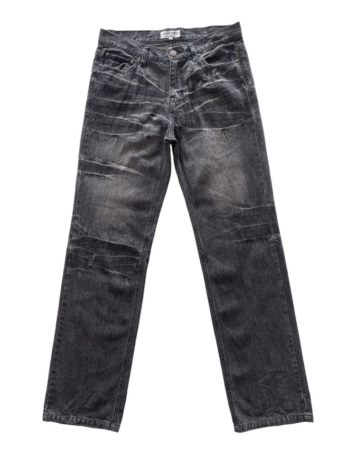 Japanese Brand Japanese Lowbox Rusty Black Denim Pants Size US 32 / EU 48 - 2 Thumbnail