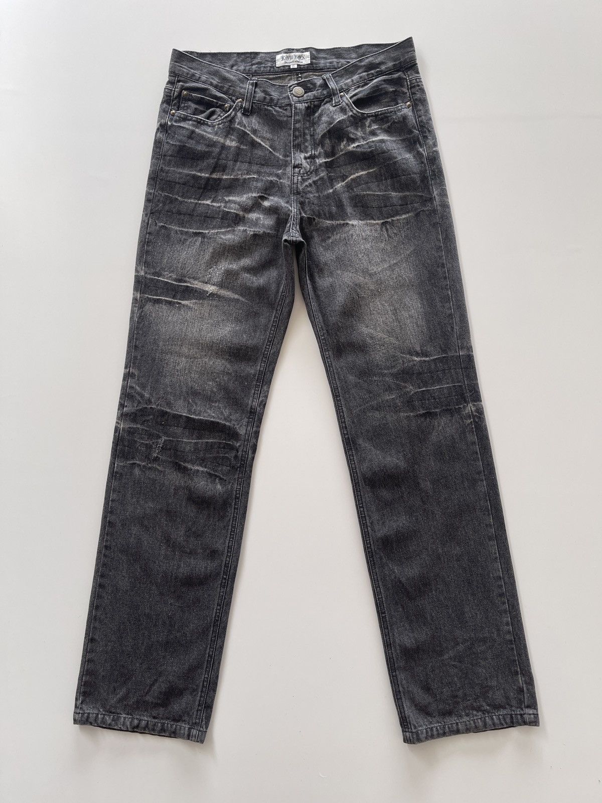 Japanese Brand Japanese Lowbox Rusty Black Denim Pants Size US 32 / EU 48 - 3 Thumbnail