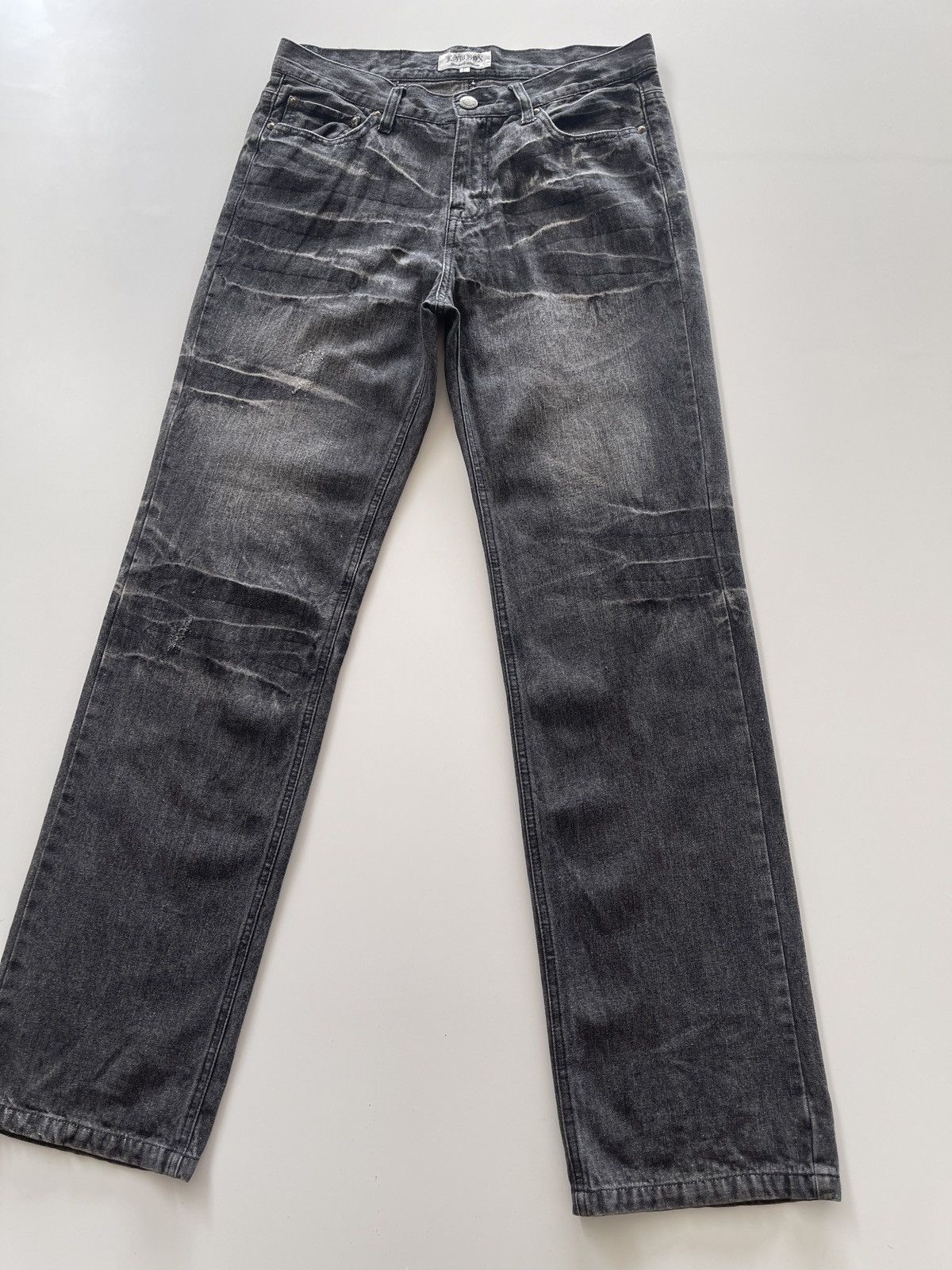Japanese Brand Japanese Lowbox Rusty Black Denim Pants Size US 32 / EU 48 - 4 Thumbnail