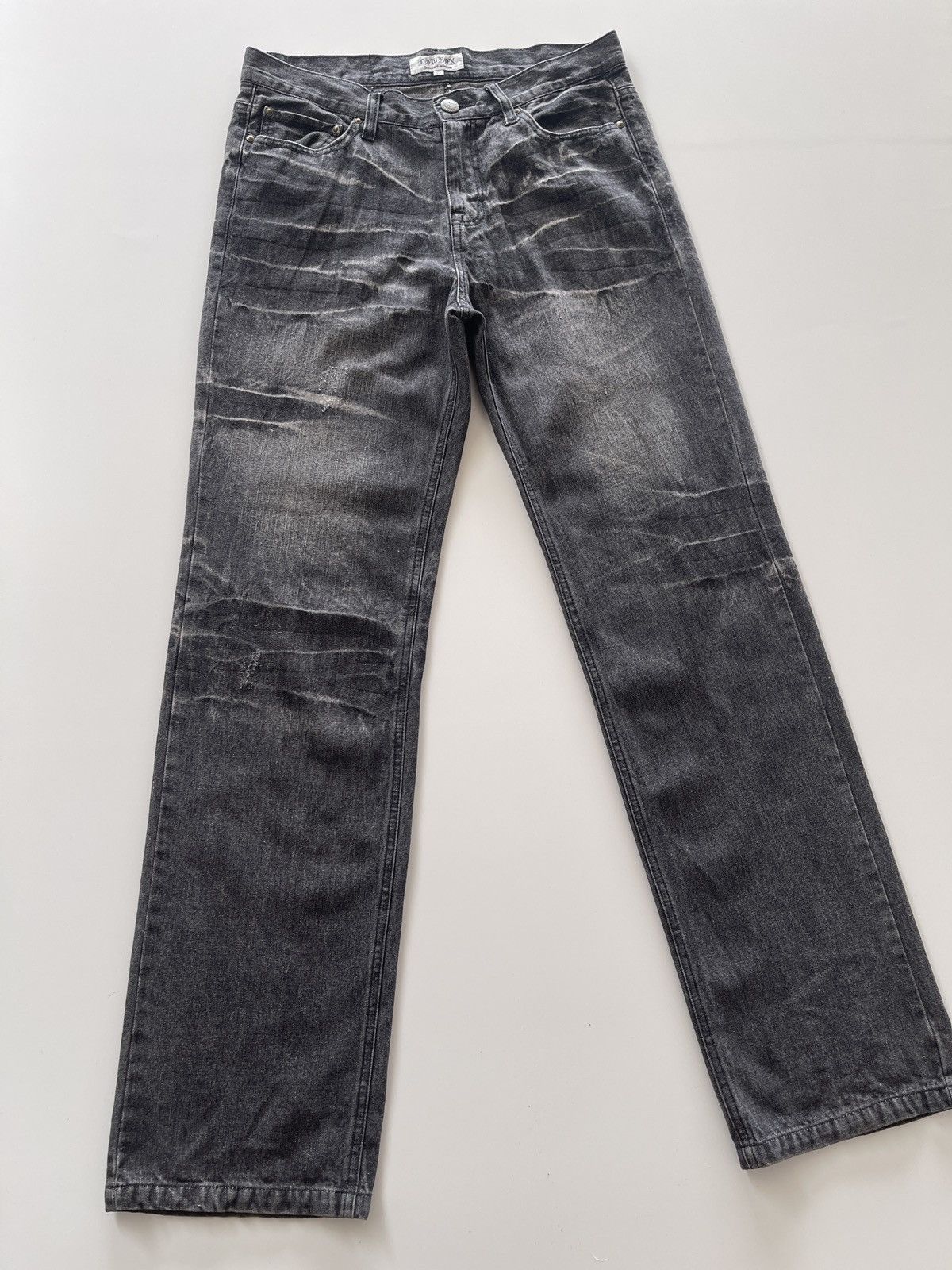 Japanese Brand Japanese Lowbox Rusty Black Denim Pants Size US 32 / EU 48 - 5 Thumbnail