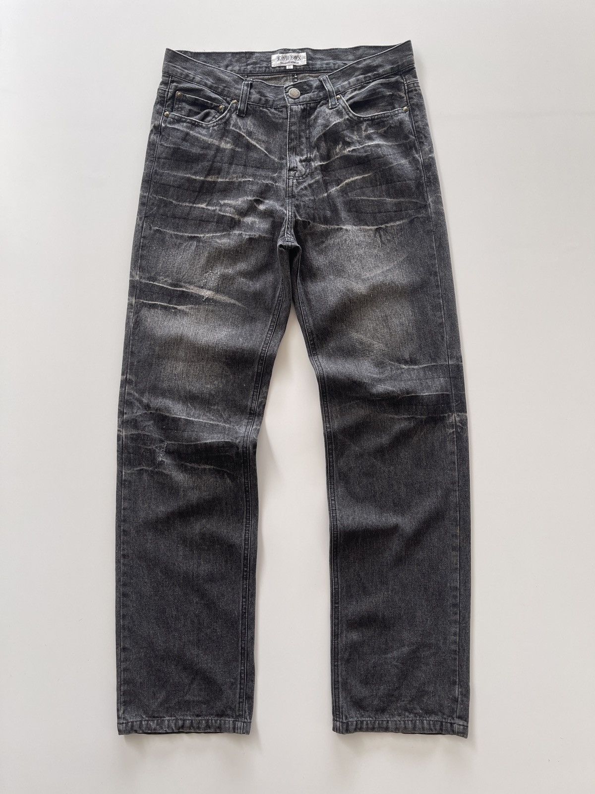 Japanese Brand Japanese Lowbox Rusty Black Denim Pants Size US 32 / EU 48 - 7 Thumbnail