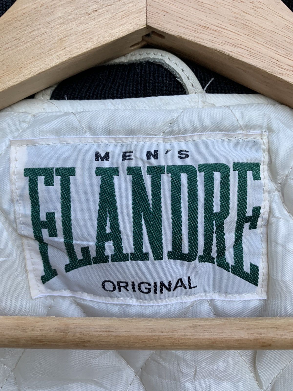 Vintage 🔥Vintage Men's Flandre Wool Varsity Leather Jacket Size US M / EU 48-50 / 2 - 23 Thumbnail