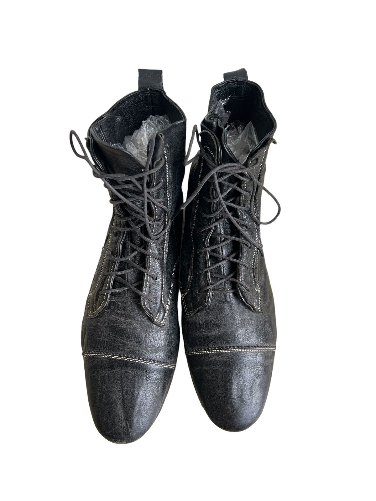 Maison MIHARA YASUHIRO GRAIL🔥Miharayasuhiro 🇯🇵 Calf Leather Tactical High Boots Size US 8 / EU 41 - 3 Thumbnail