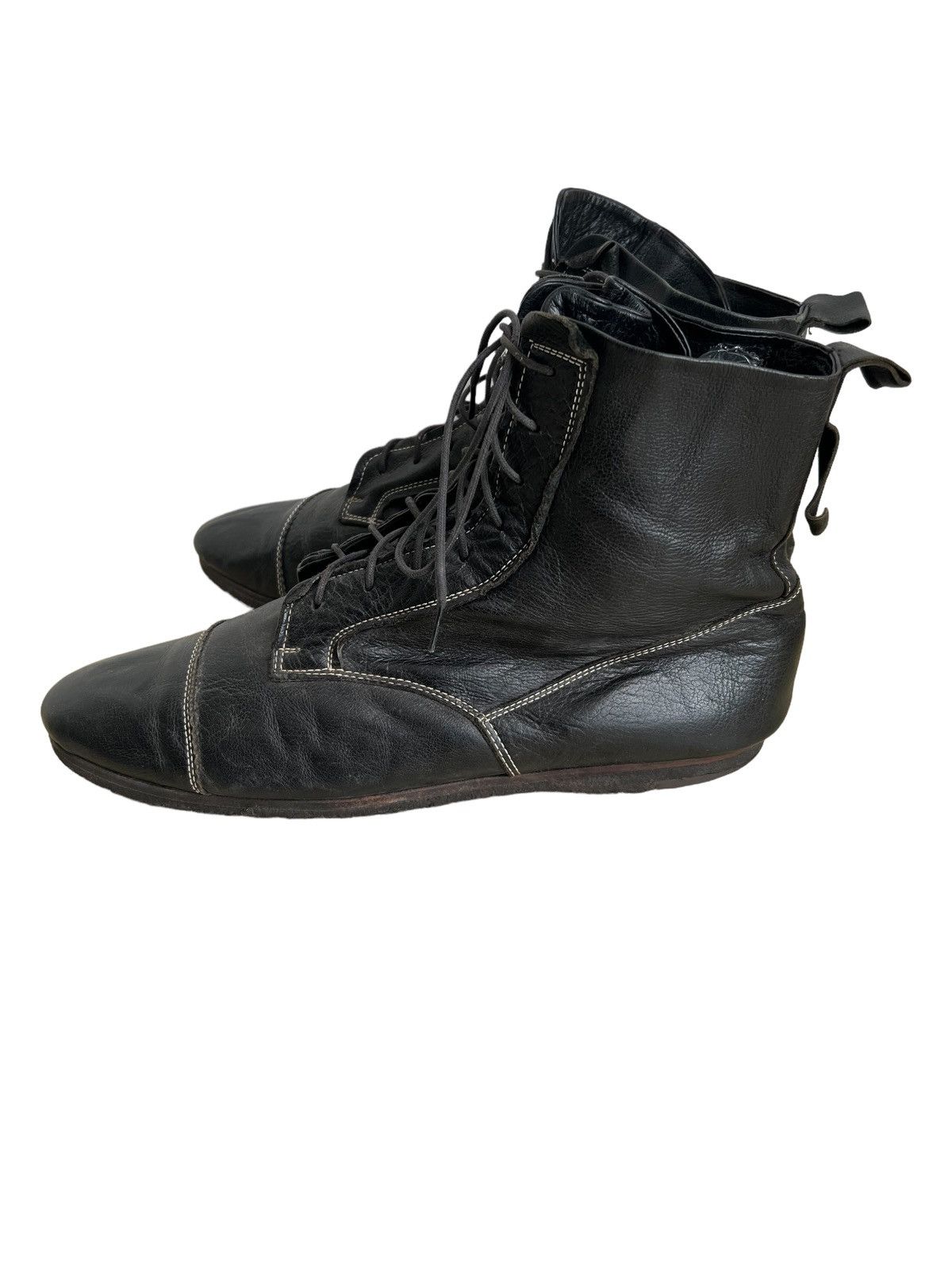 Maison MIHARA YASUHIRO GRAIL🔥Miharayasuhiro 🇯🇵 Calf Leather Tactical High Boots Size US 8 / EU 41 - 4 Thumbnail
