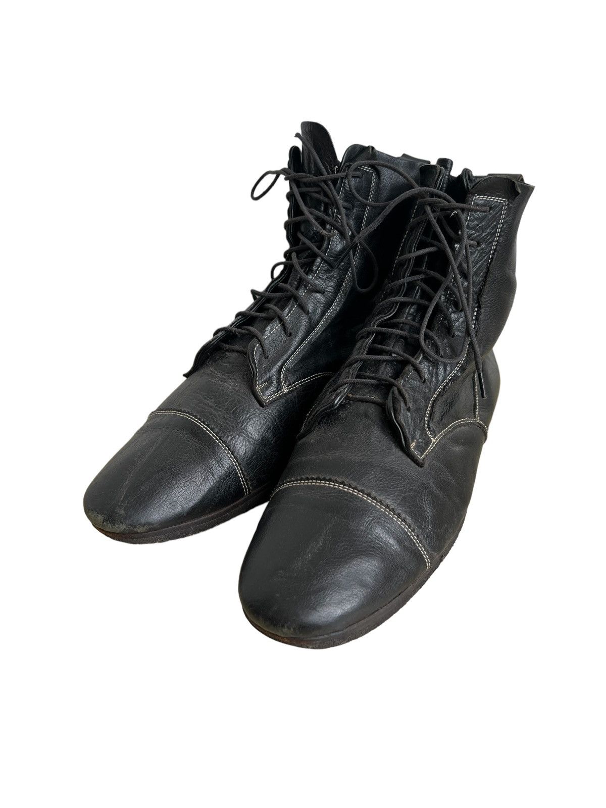 GRAIL🔥Miharayasuhiro 🇯🇵 Calf Leather Tactical High Boots