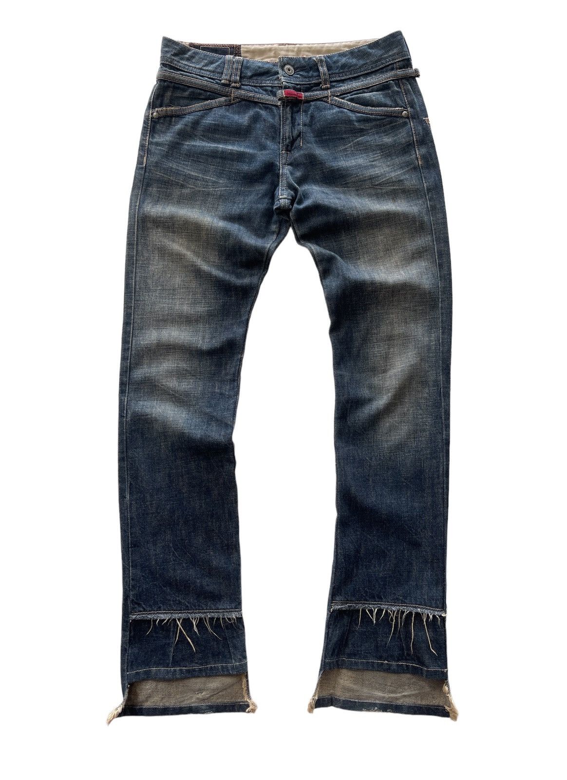 image of Avant Garde Mfg Rusty Flare Denim in Blue Rusty, Women's (Size 31)