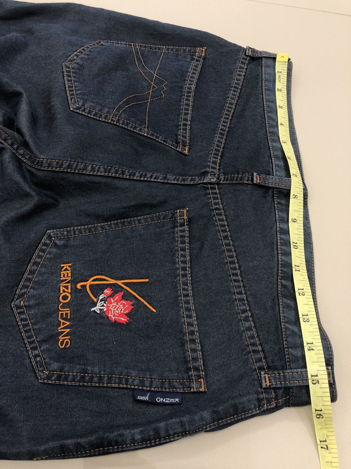 Kenzo Vintage KENZO JEANS Floral Embroidered Japan Denim Pant Size US 30 / EU 46 - 11 Thumbnail