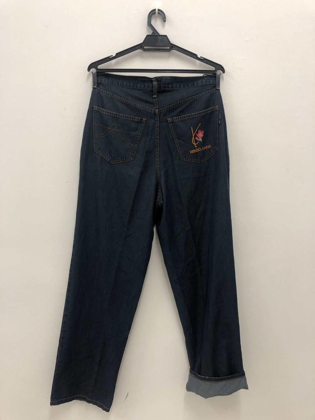 Kenzo Vintage KENZO JEANS Floral Embroidered Japan Denim Pant Size US 30 / EU 46 - 1 Thumbnail