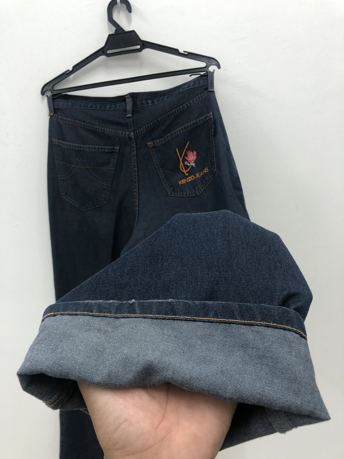 Kenzo Vintage KENZO JEANS Floral Embroidered Japan Denim Pant Size US 30 / EU 46 - 4 Thumbnail