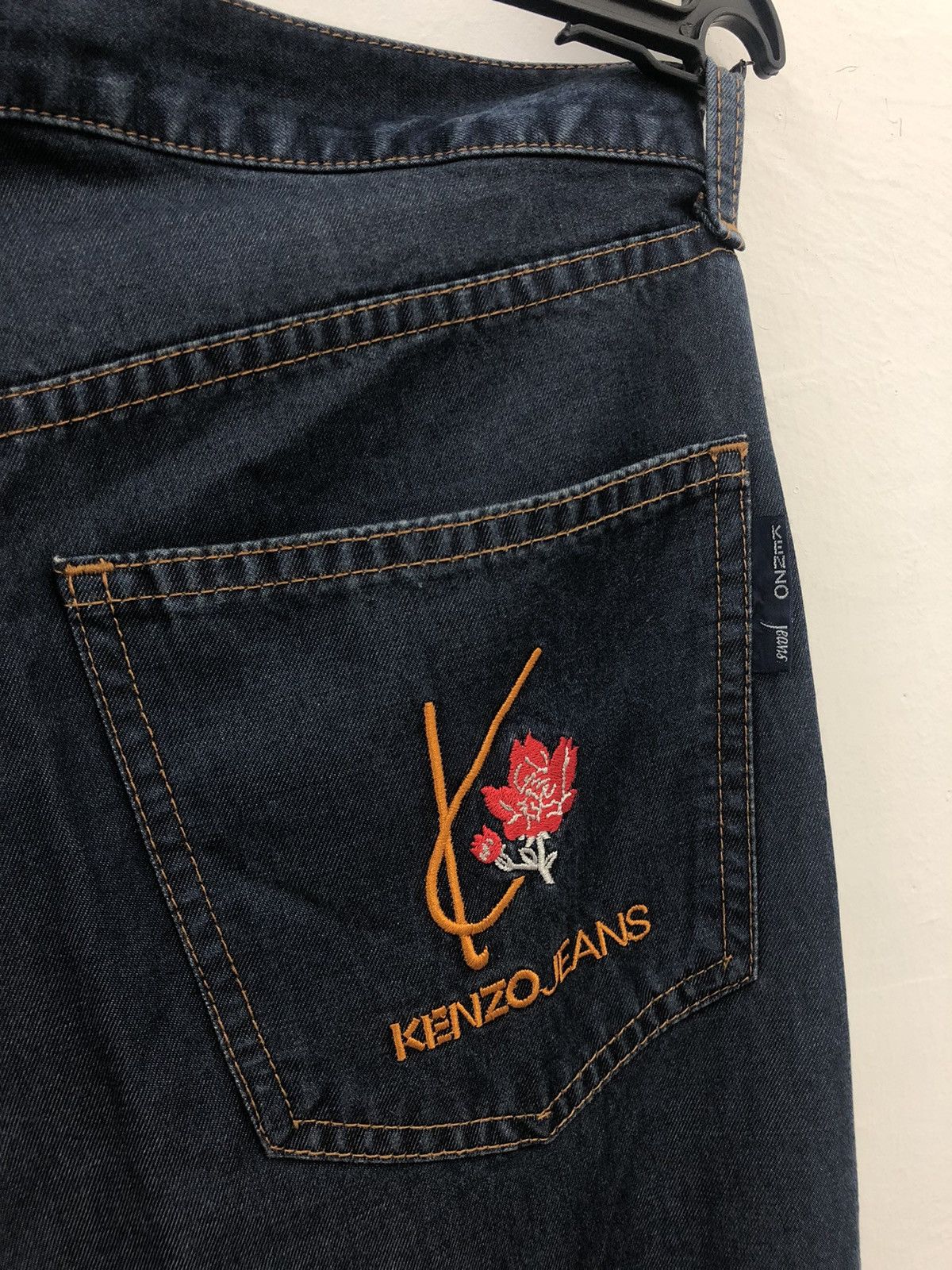 Kenzo Vintage KENZO JEANS Floral Embroidered Japan Denim Pant Size US 30 / EU 46 - 3 Thumbnail