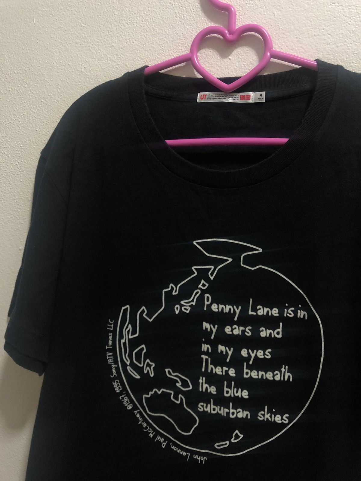Band Tees 1967 JOHN LENNON PAUL MCCARTNEY The Beatles Penny Lane Tee Size US M / EU 48-50 / 2 - 2 Thumbnail