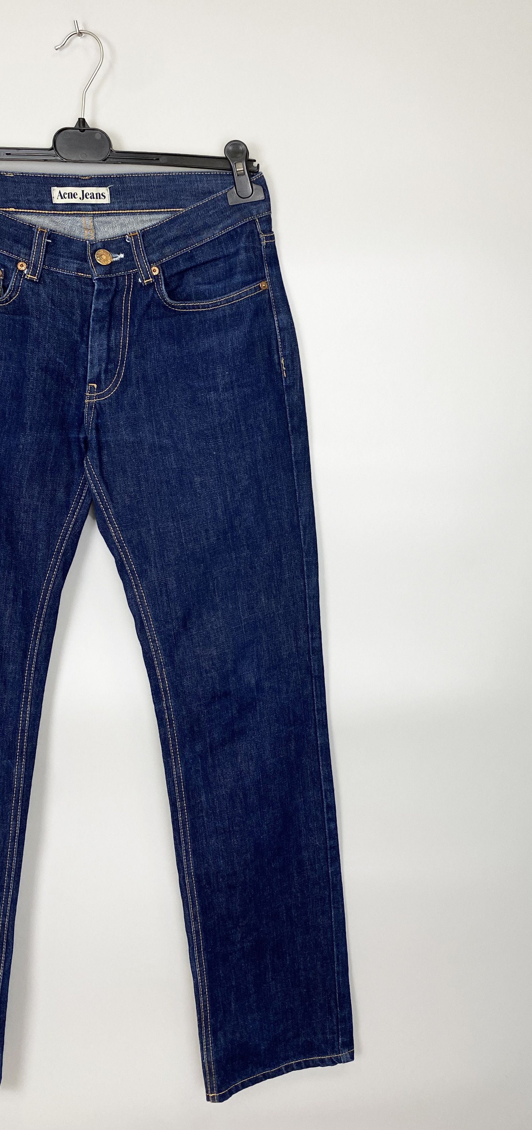 Acne Studios ACNE Jeans Mic Another Raw Leather Patch W29 L32 Size US 29 - 3 Thumbnail